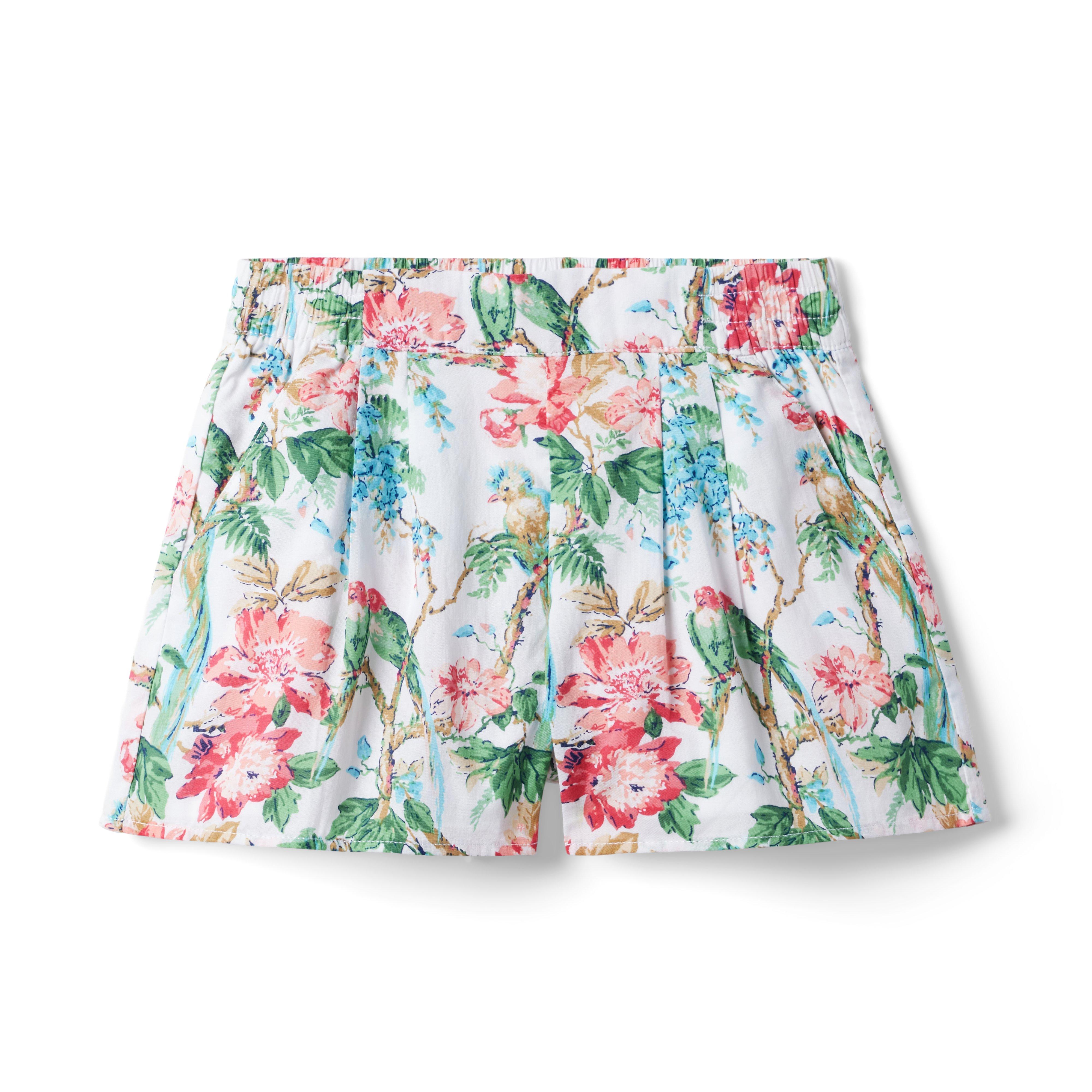 Tropical Floral Pull-On Short  image number 0