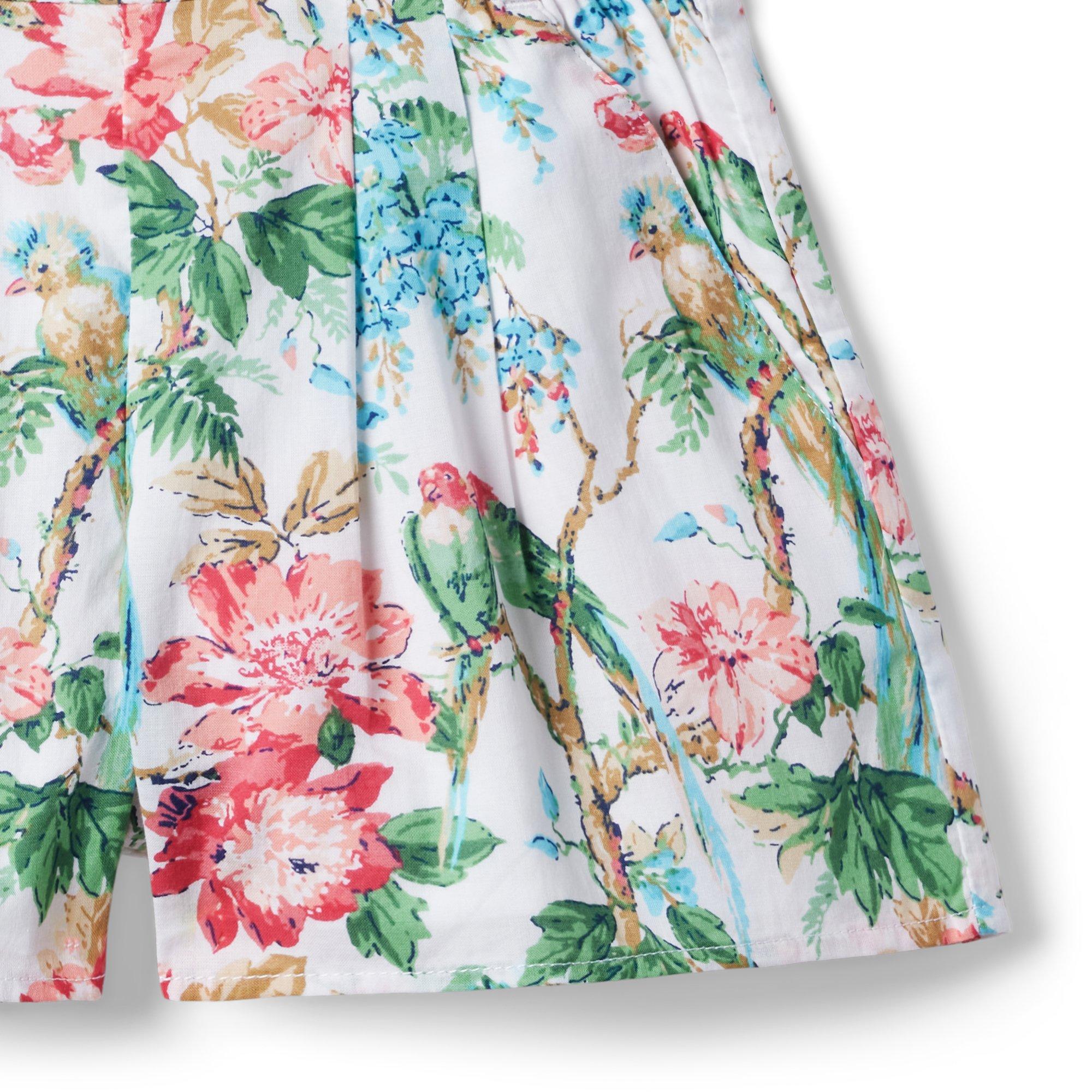 Tropical Floral Pull-On Short  image number 1