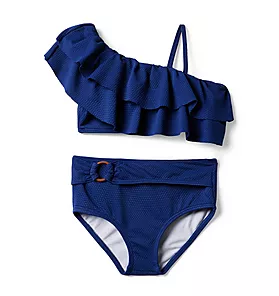 Recycled Ruffle 2-Piece Swimsuit