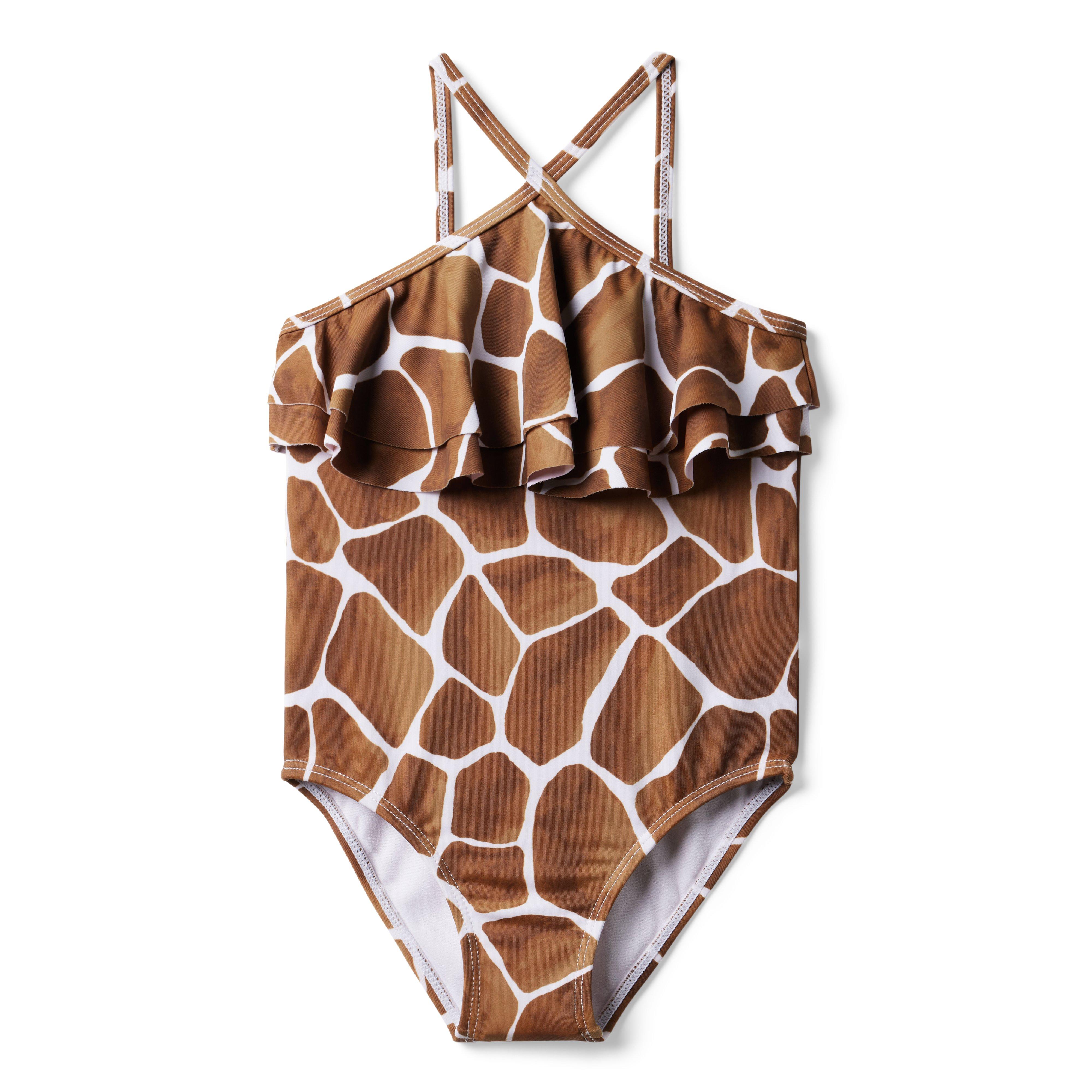 Recycled Giraffe Halter Swimsuit image number 0