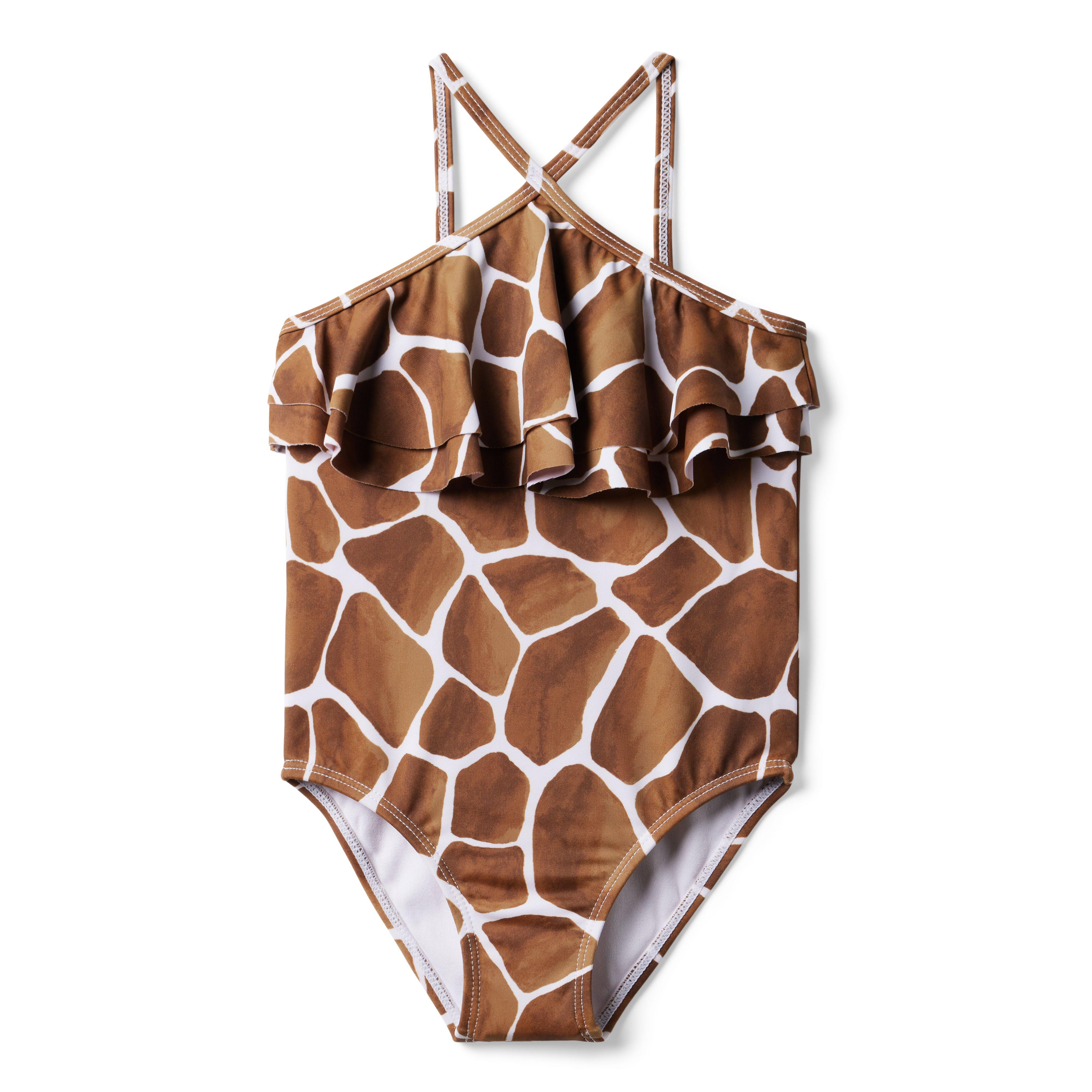 BRASSIERE PADDED DAINETTO BIKINI WITH BRAIDED LACES GIRAFFE PRINT