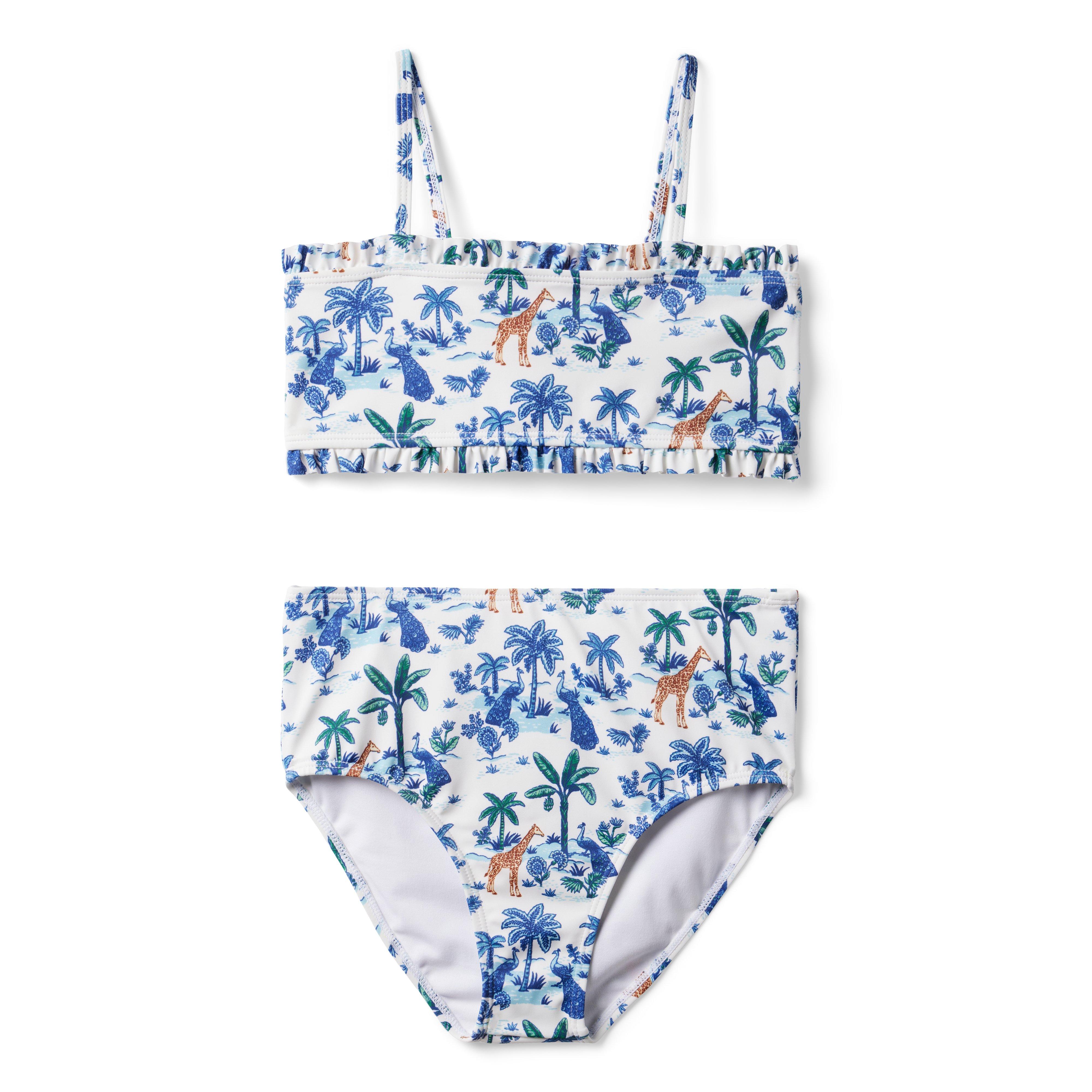 Safari Toile Recycled 2-Piece Swimsuit image number 0