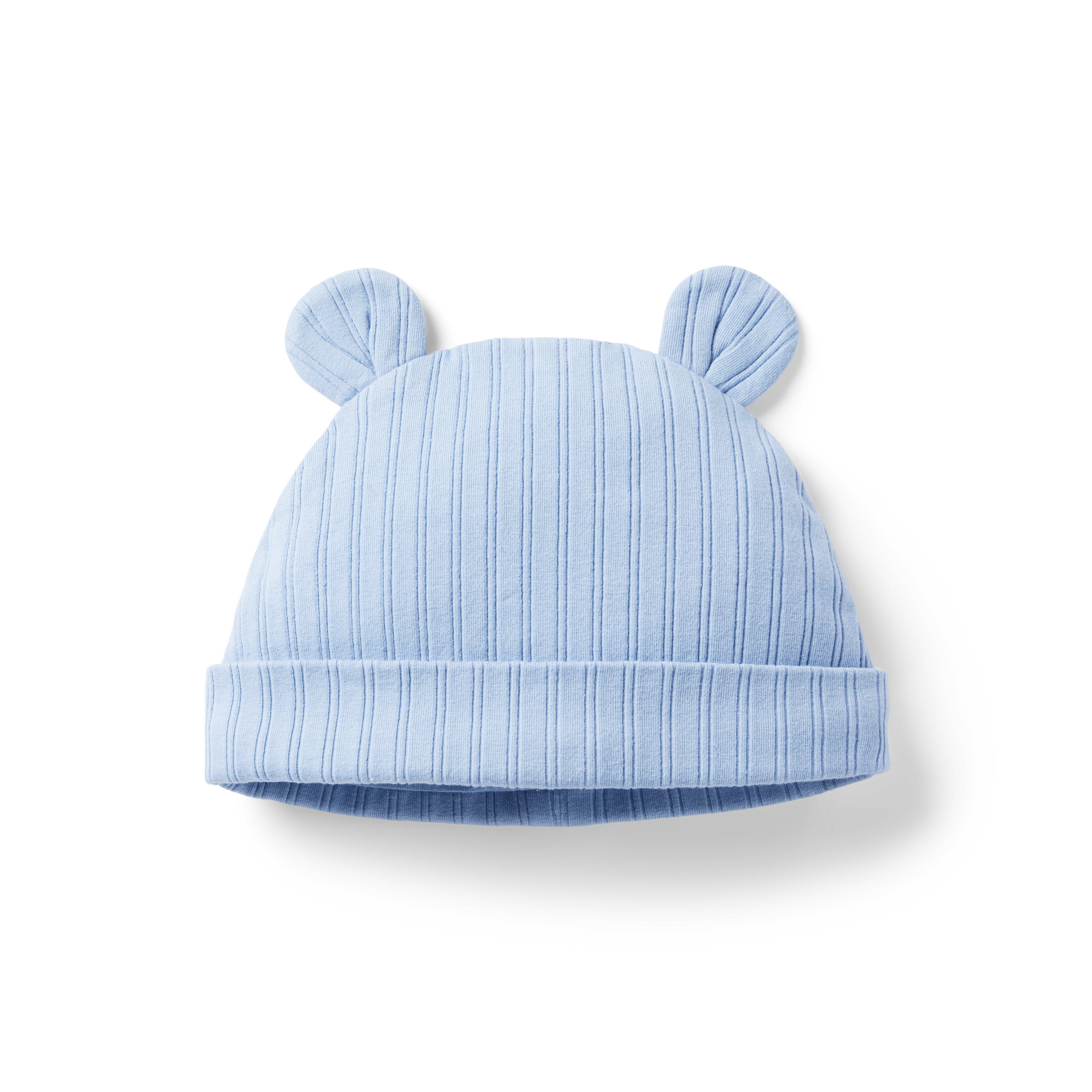 Baby Ribbed Bear Ear Beanie