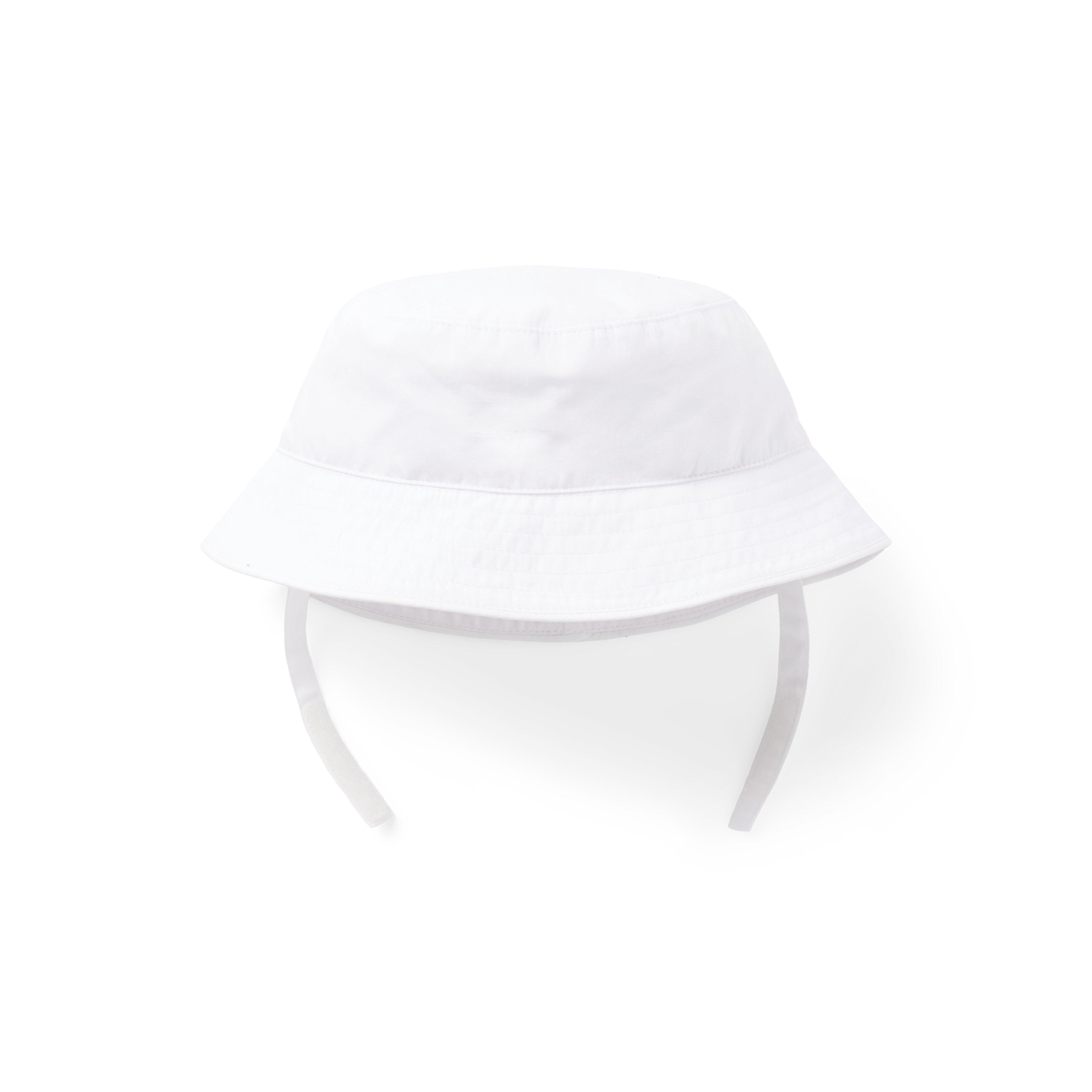 Newborn White Baby Bucket Hat by Janie and Jack