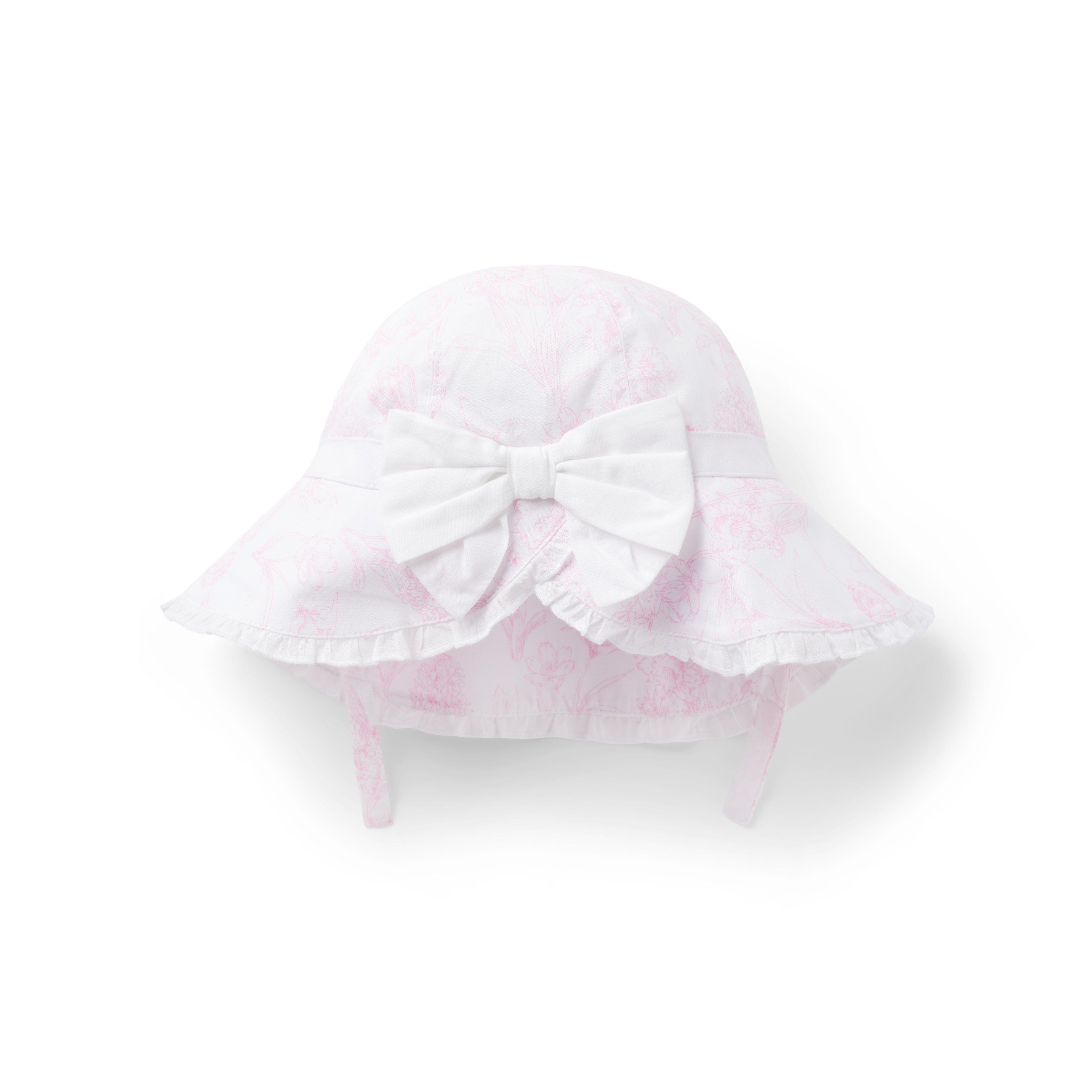 Baby Bunny Toile Sun Hat image number 2