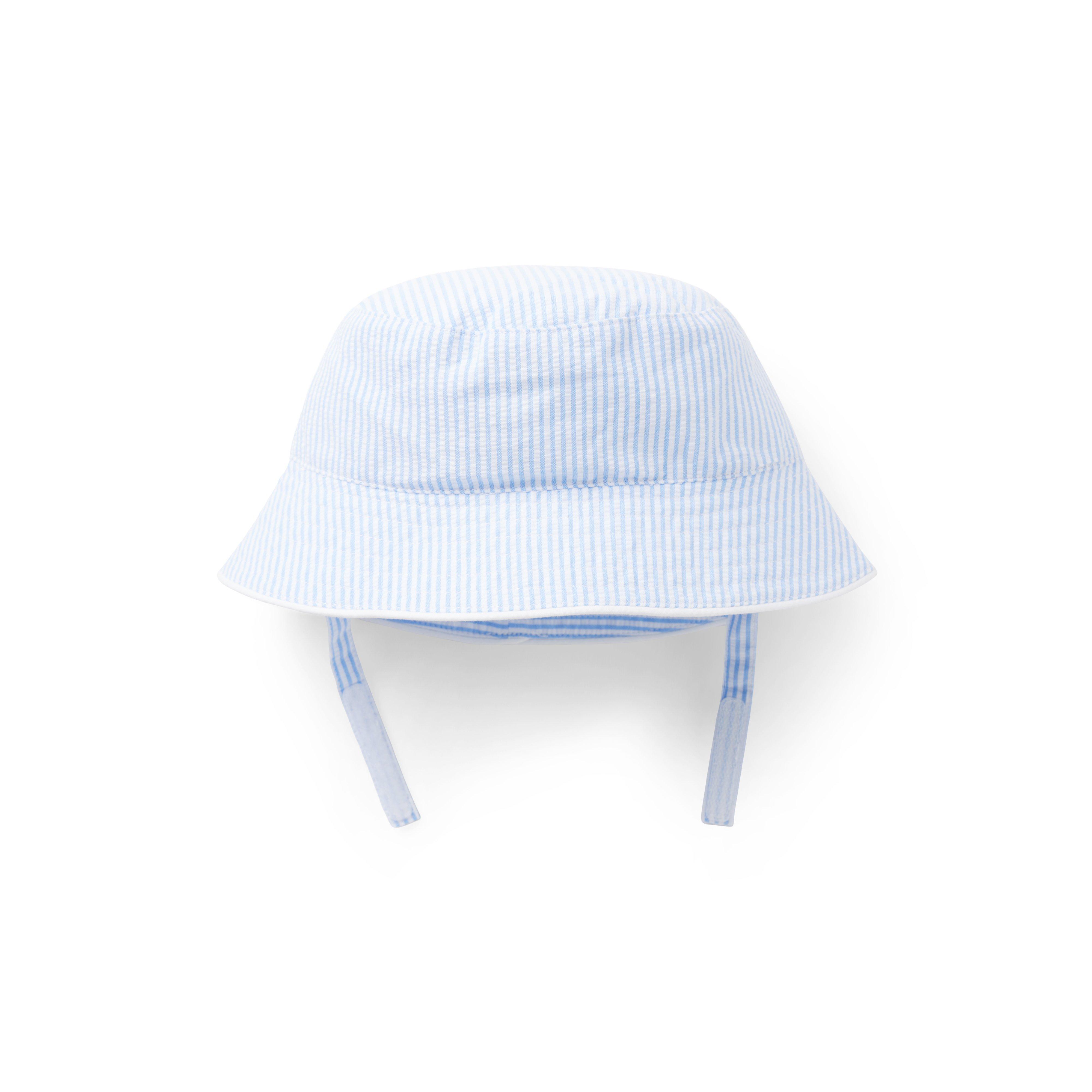 Baby Striped Seersucker Sun Hat