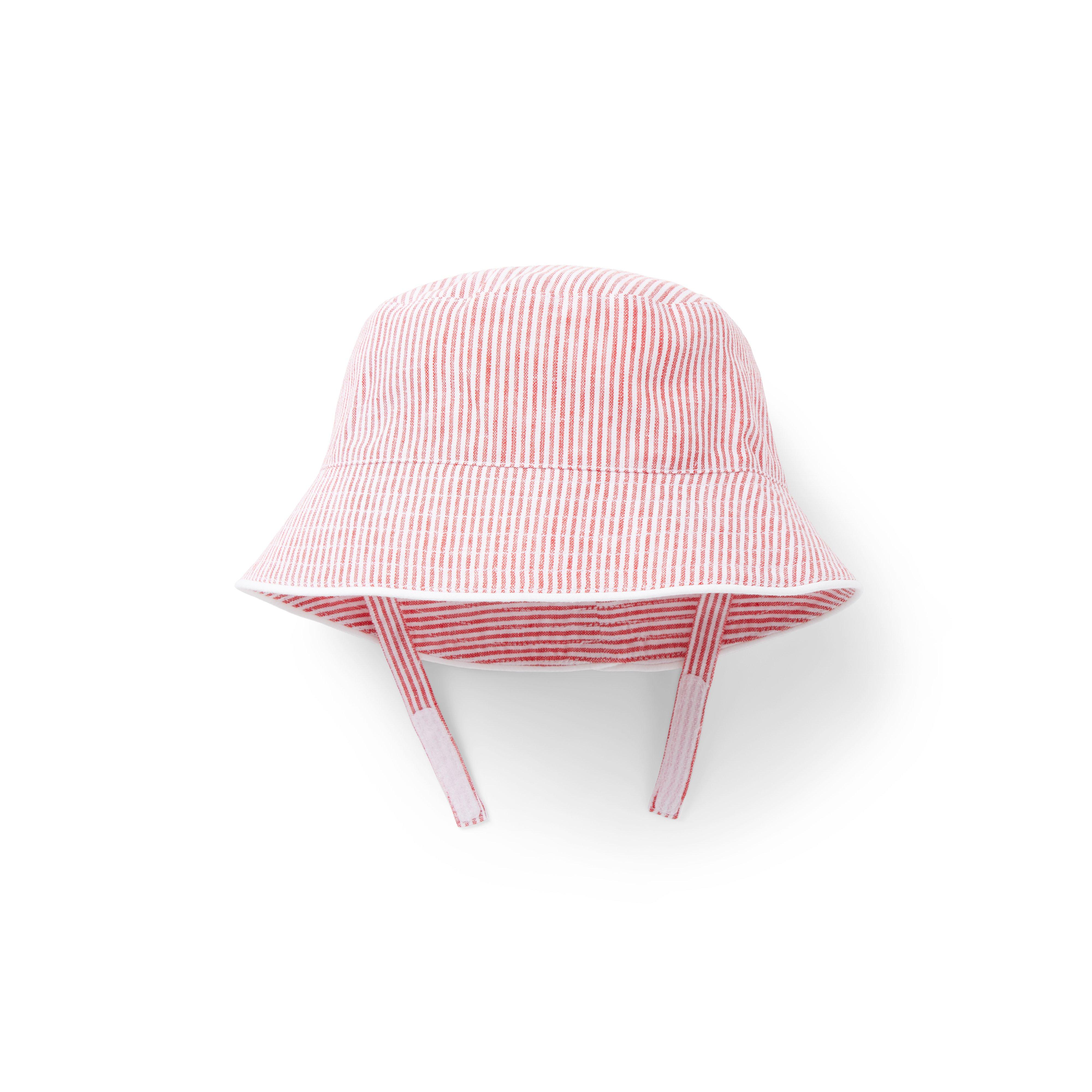 Baby Striped Linen-Cotton Bucket Hat image number 0