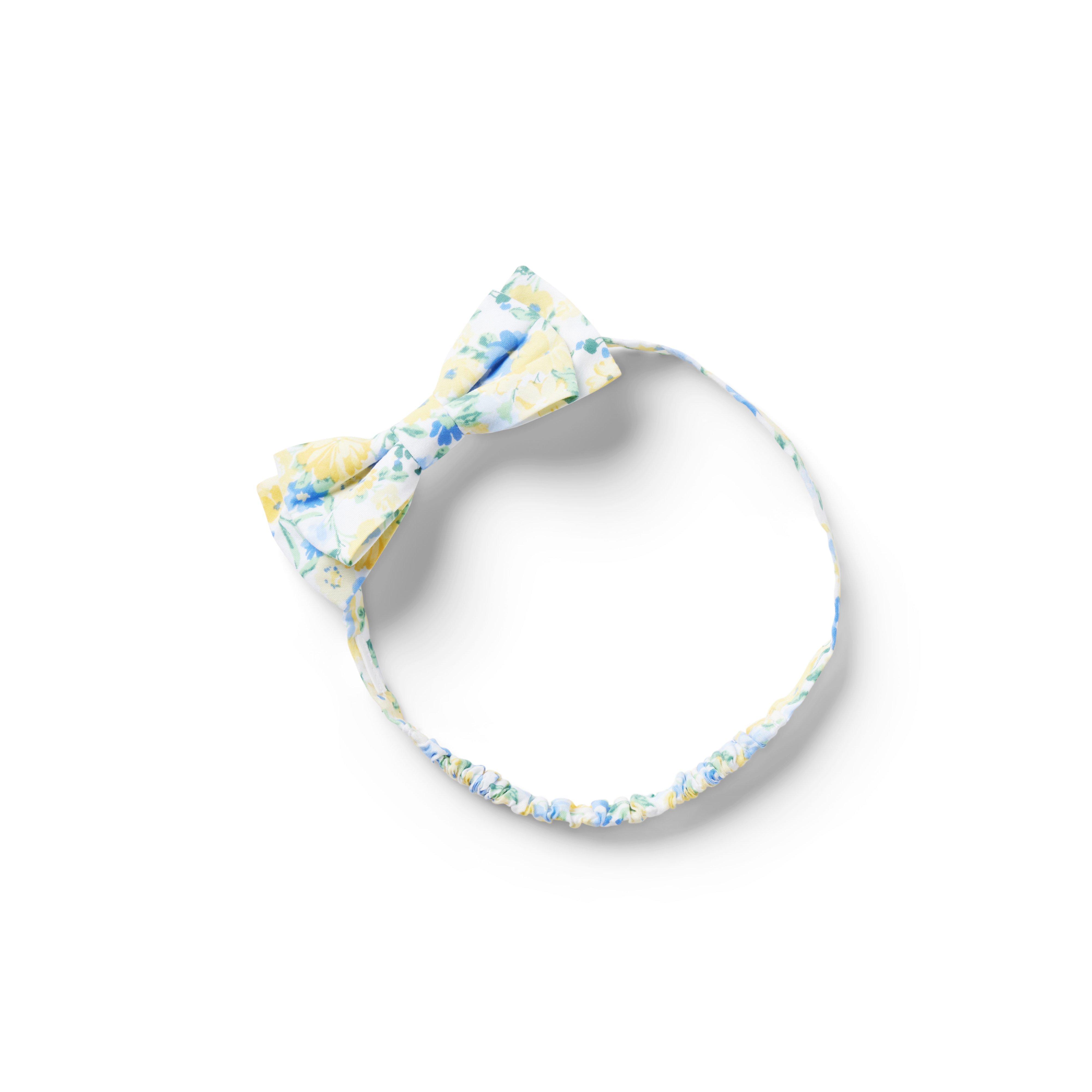 Baby Floral Bow Soft Headband image number 0