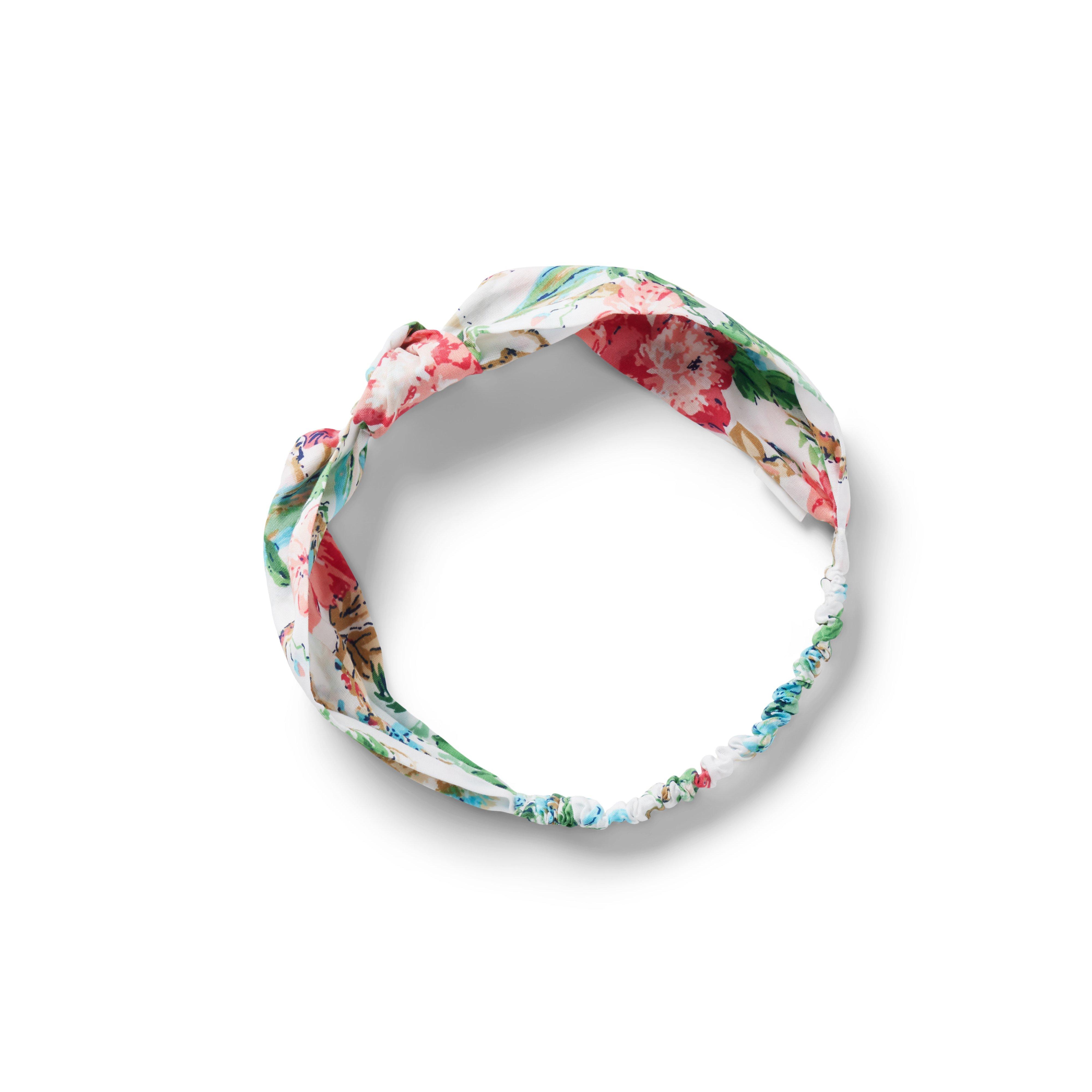 Baby Tropical Floral Knot Soft Headband image number 0