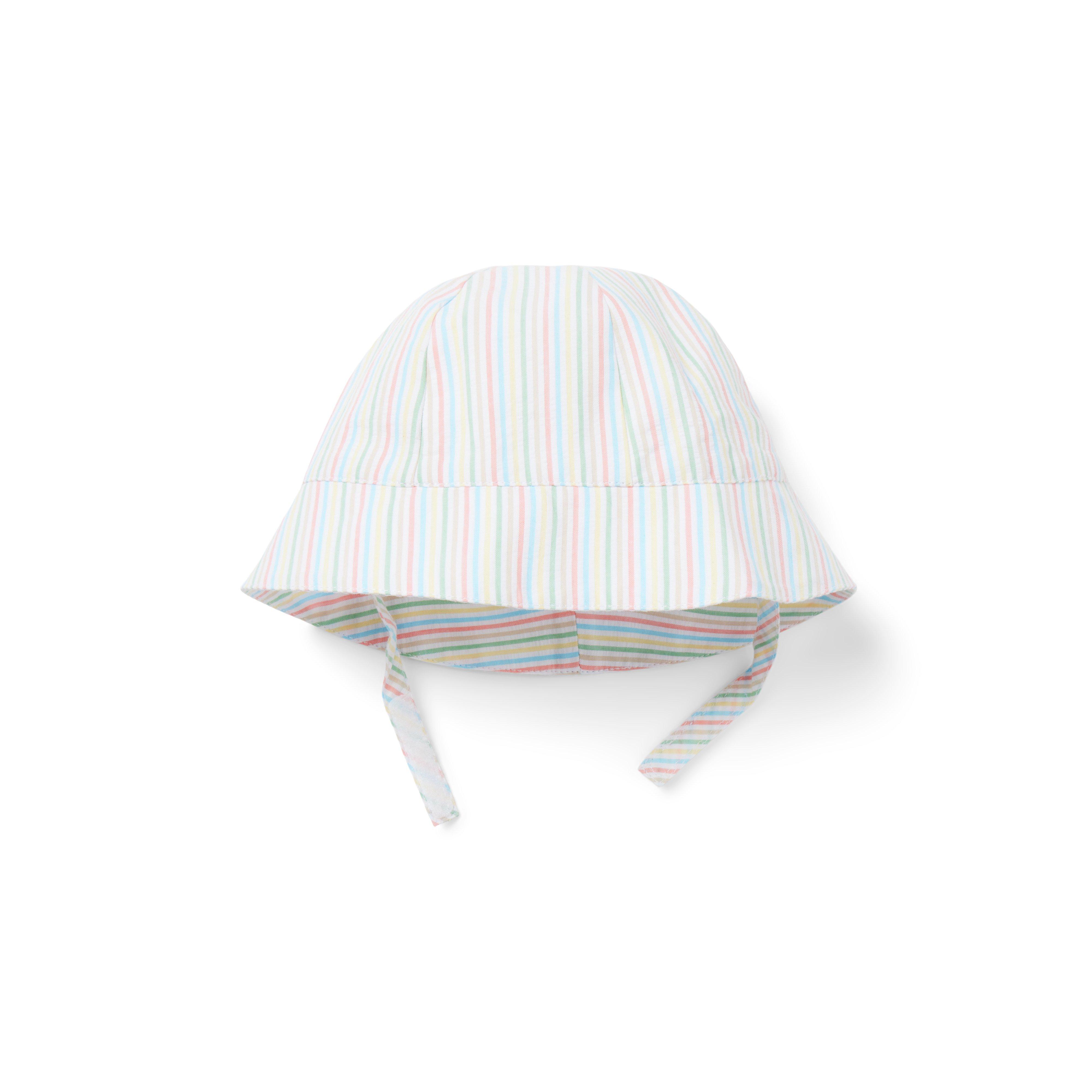 Baby Striped Seersucker Bucket Hat image number 0