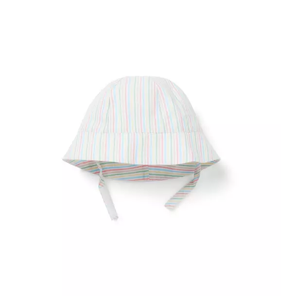 Baby Striped Seersucker Bucket Hat
