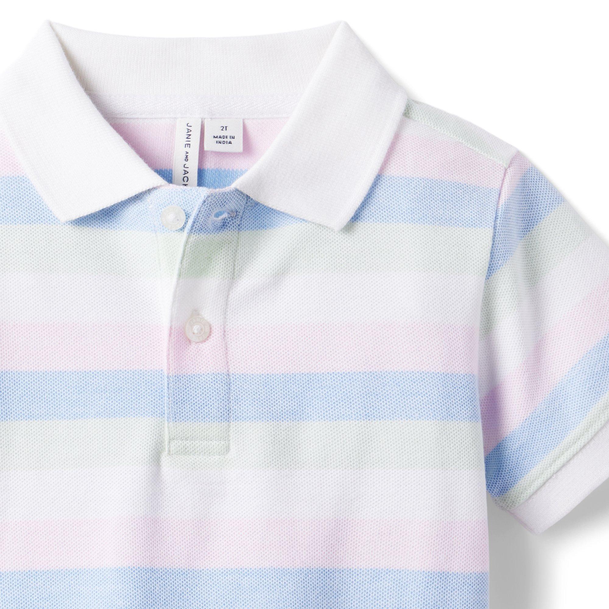 The Classic Striped Pique Polo image number 2