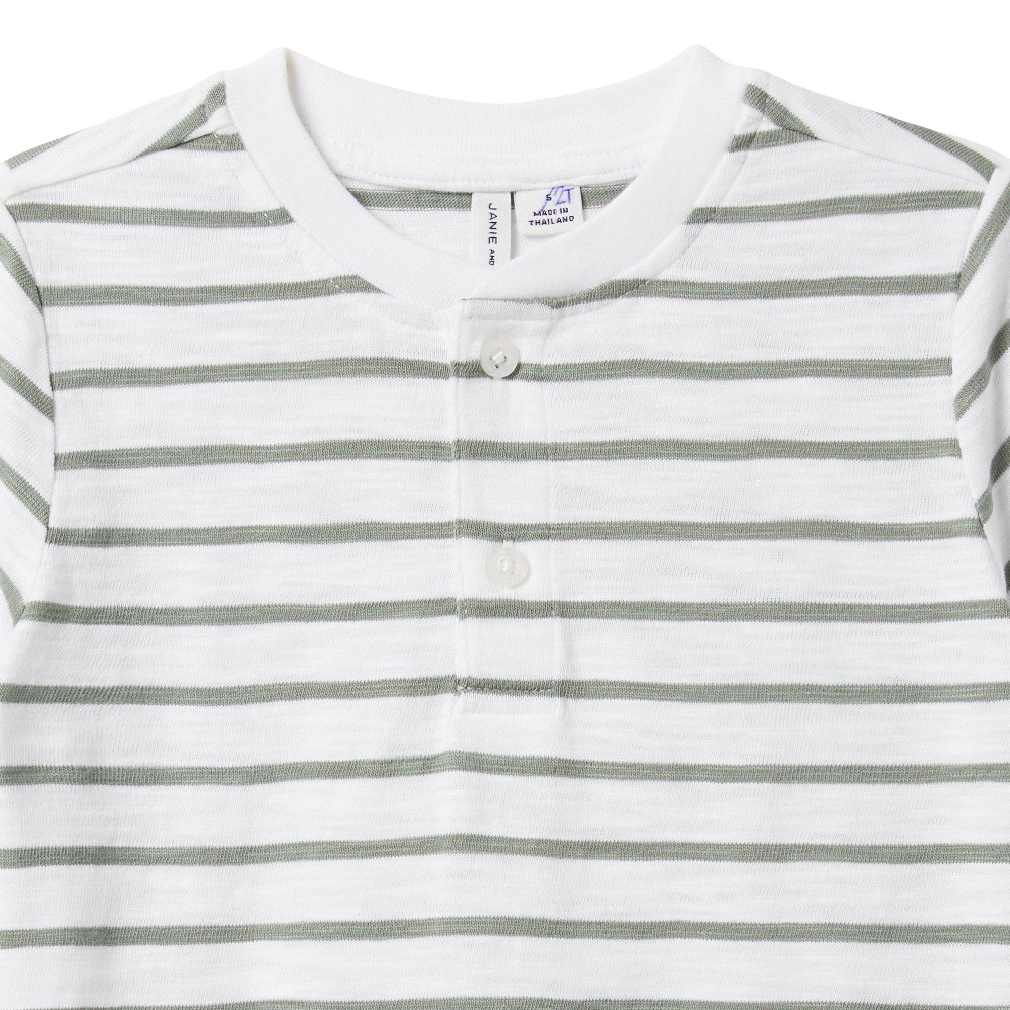 The Striped Slub Henley image number 2