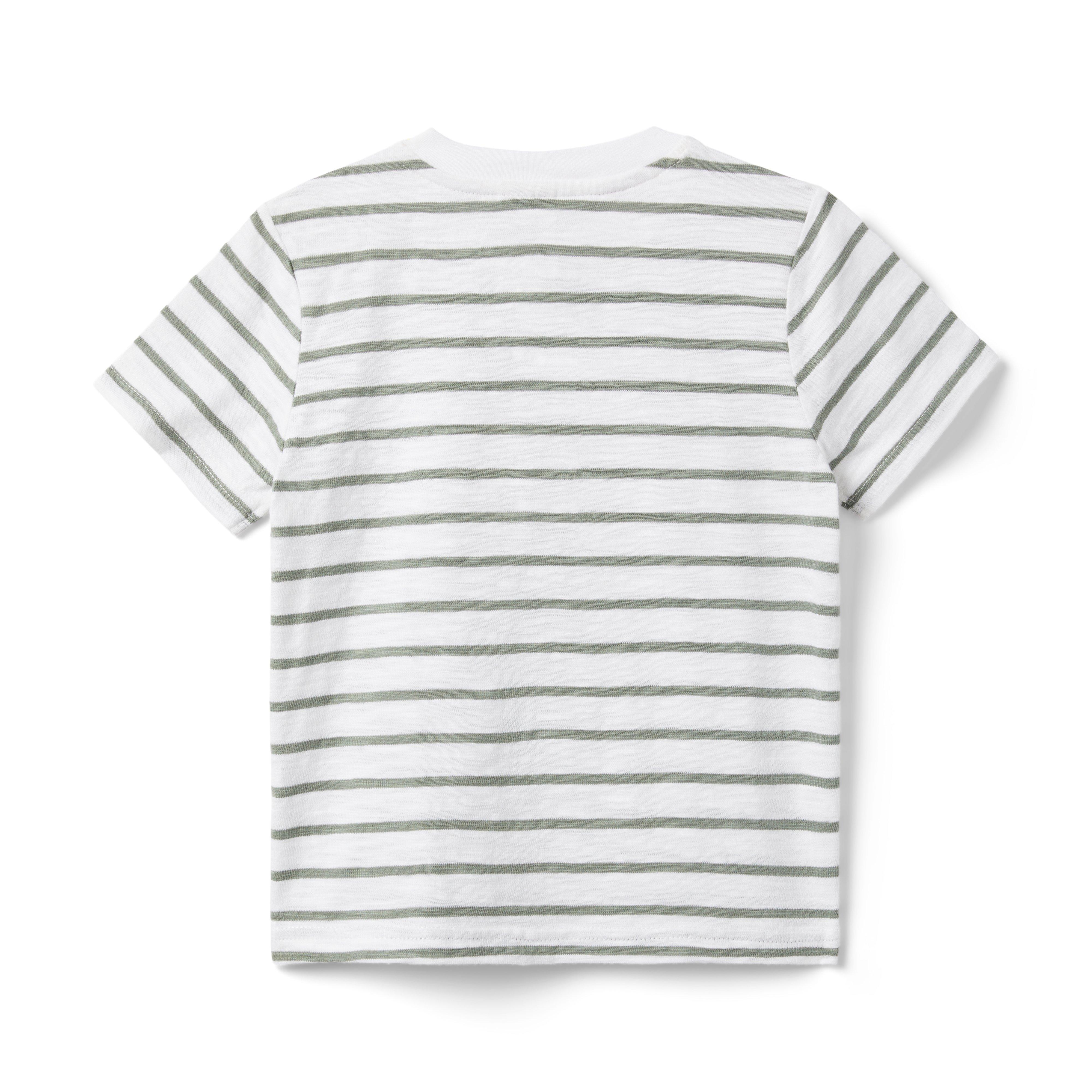 The Striped Slub Henley image number 1