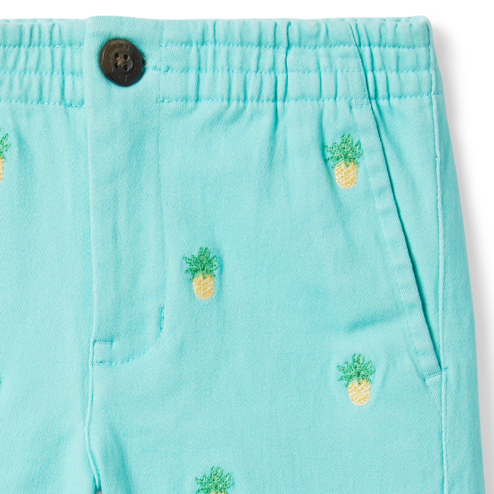 Embroidered Twill Pull-On Short image number 2