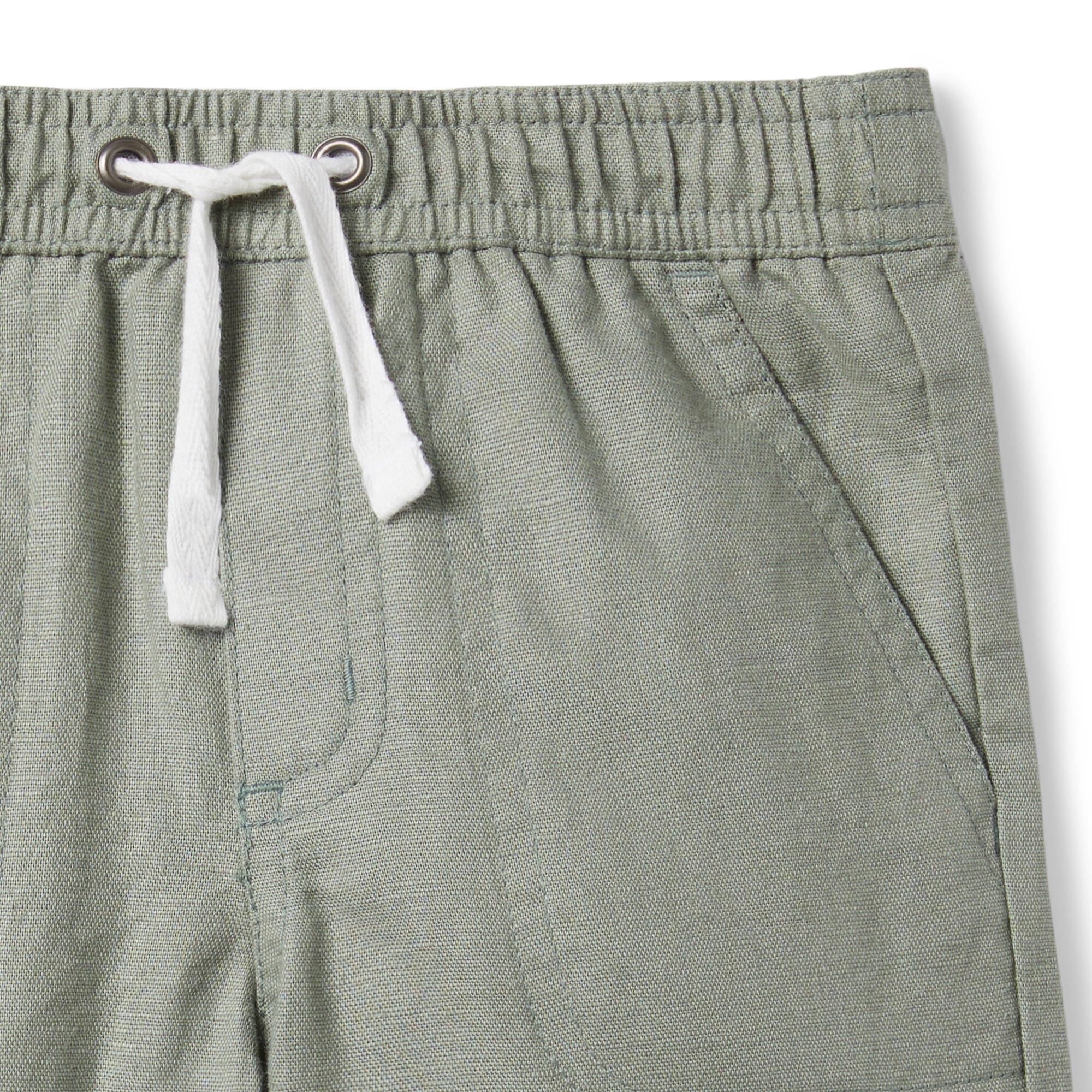 Linen-Cotton Drawstring Pull-On Short image number 2