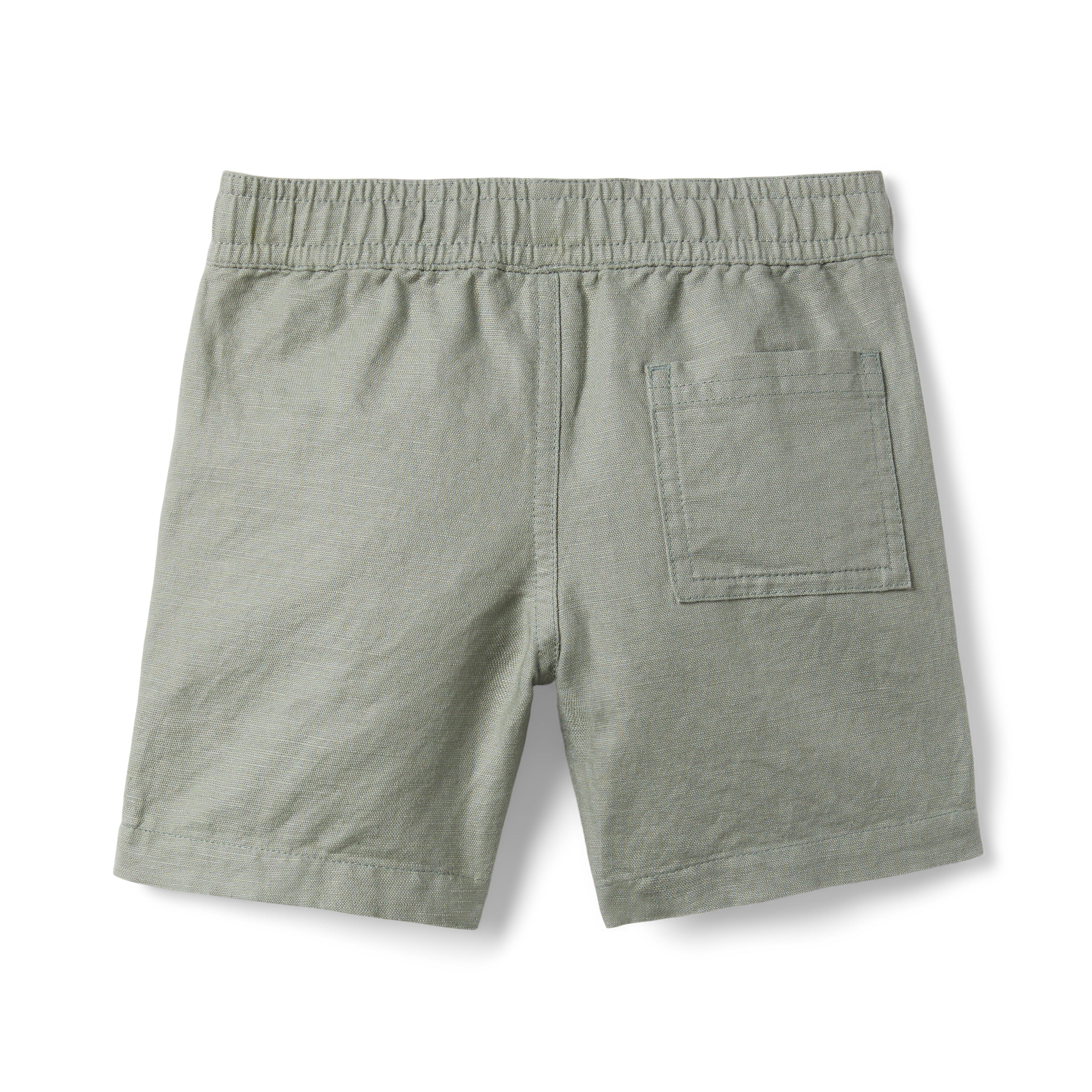 Linen-Cotton Drawstring Pull-On Short image number 1