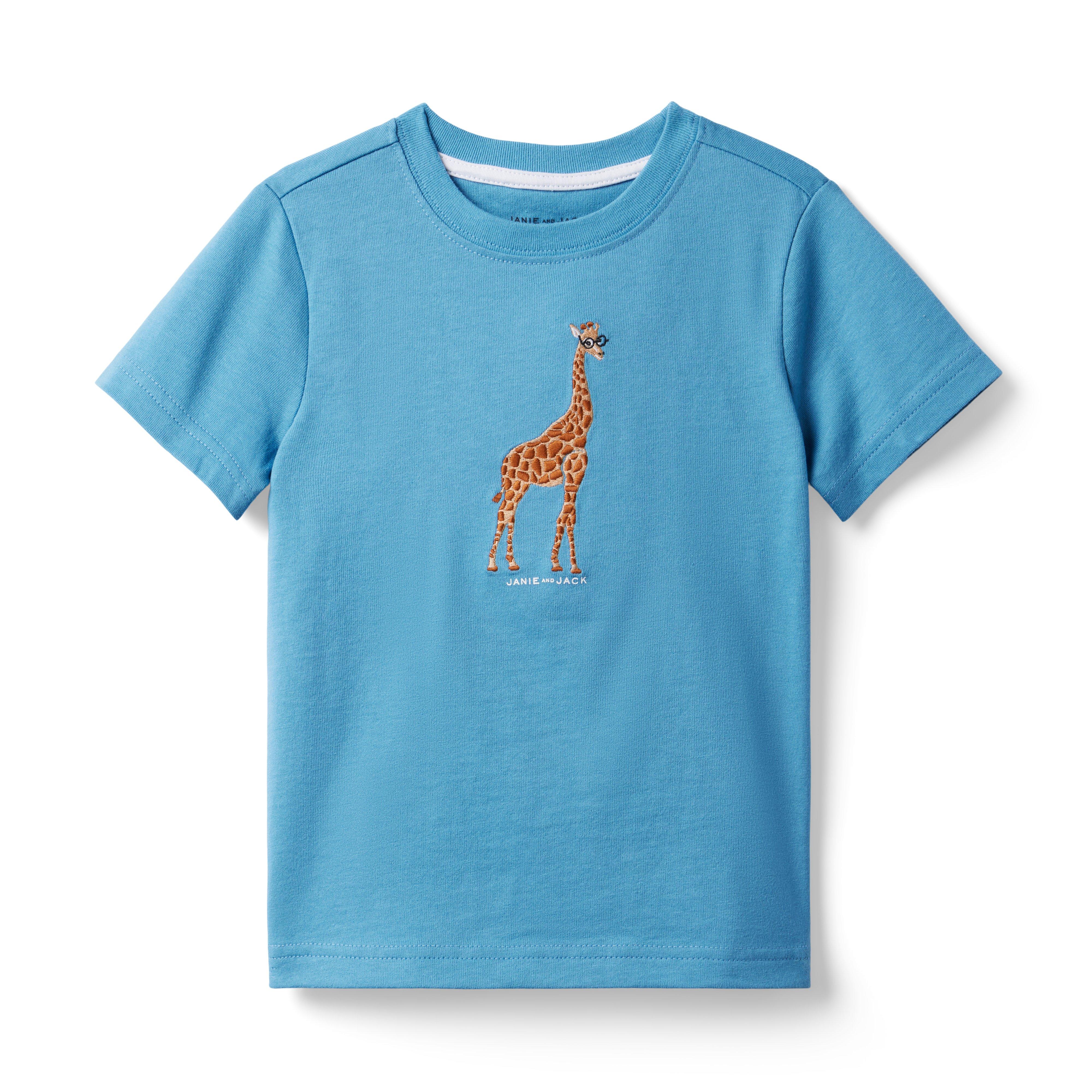 Embroidered Giraffe Tee image number 0