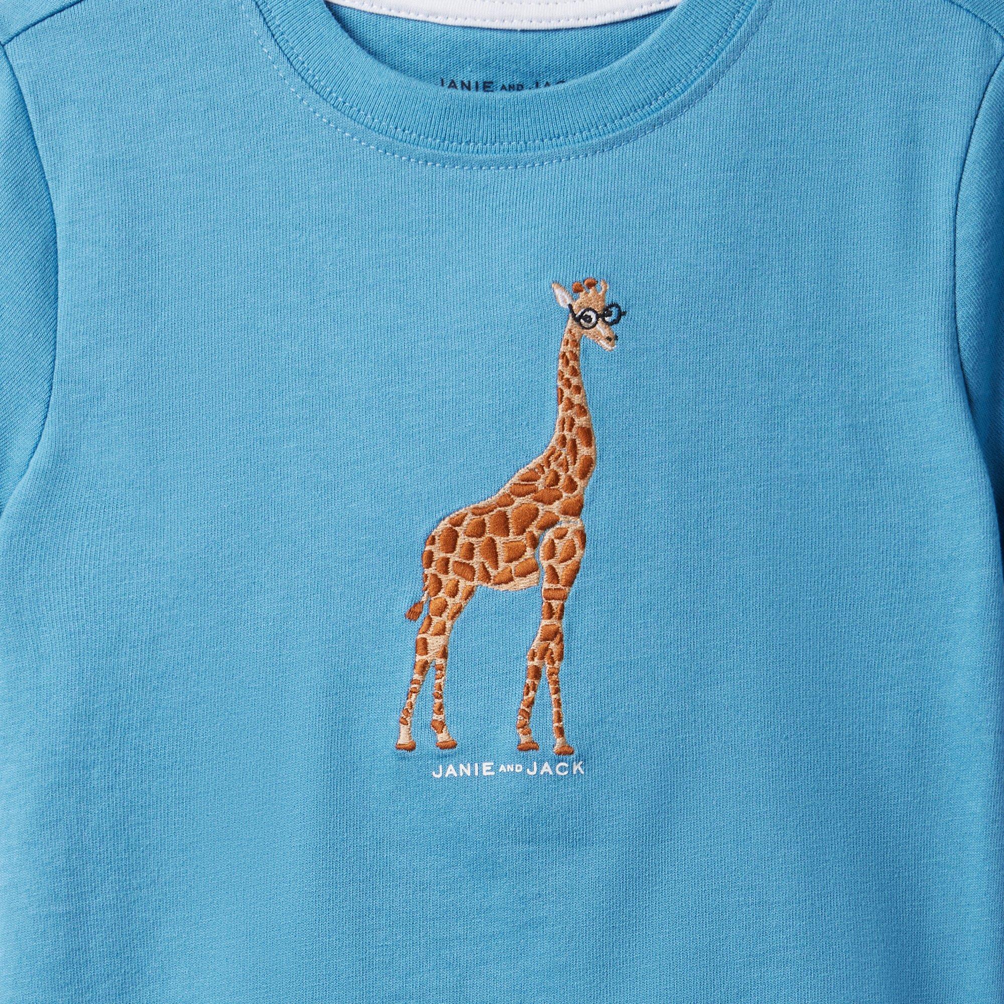 Embroidered Giraffe Tee image number 1