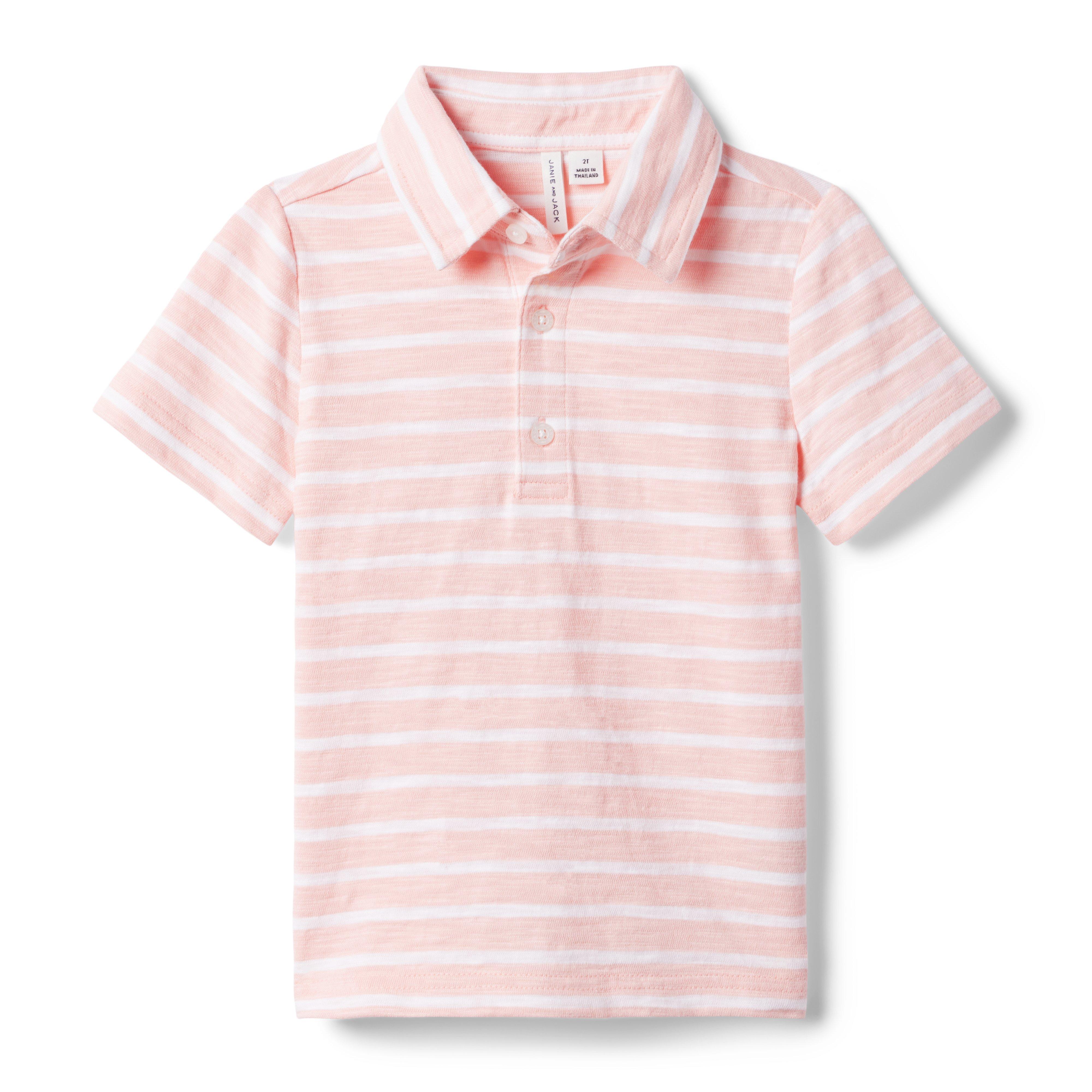 The Striped Slub Polo image number 0