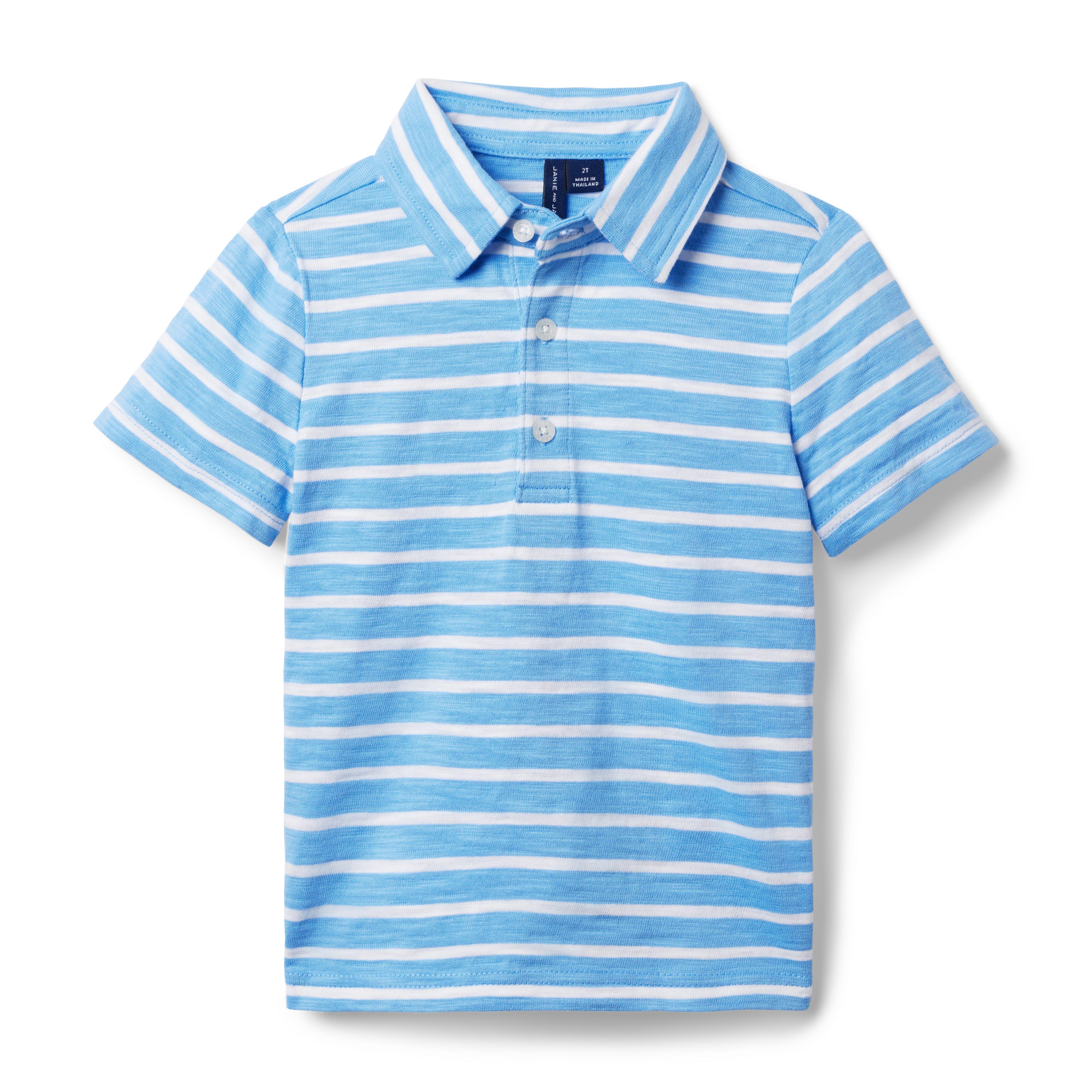 The Striped Slub Polo image number 0