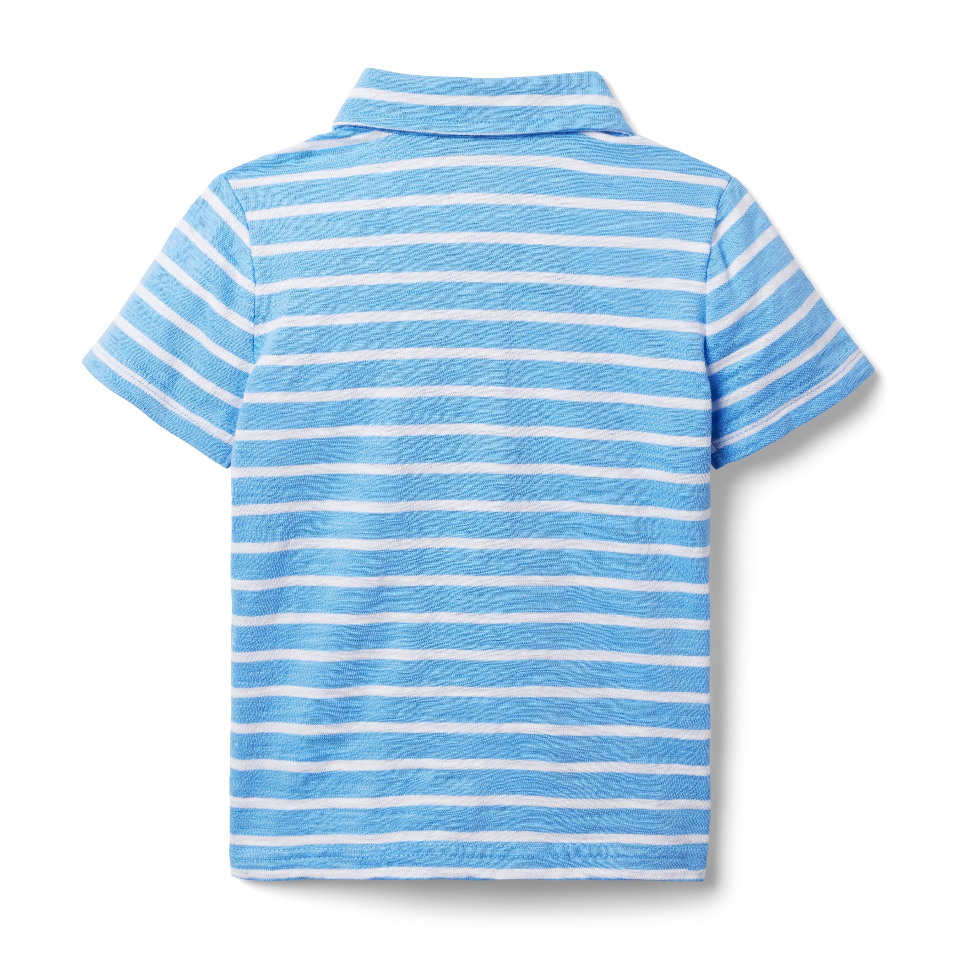 The Striped Slub Polo image number 1