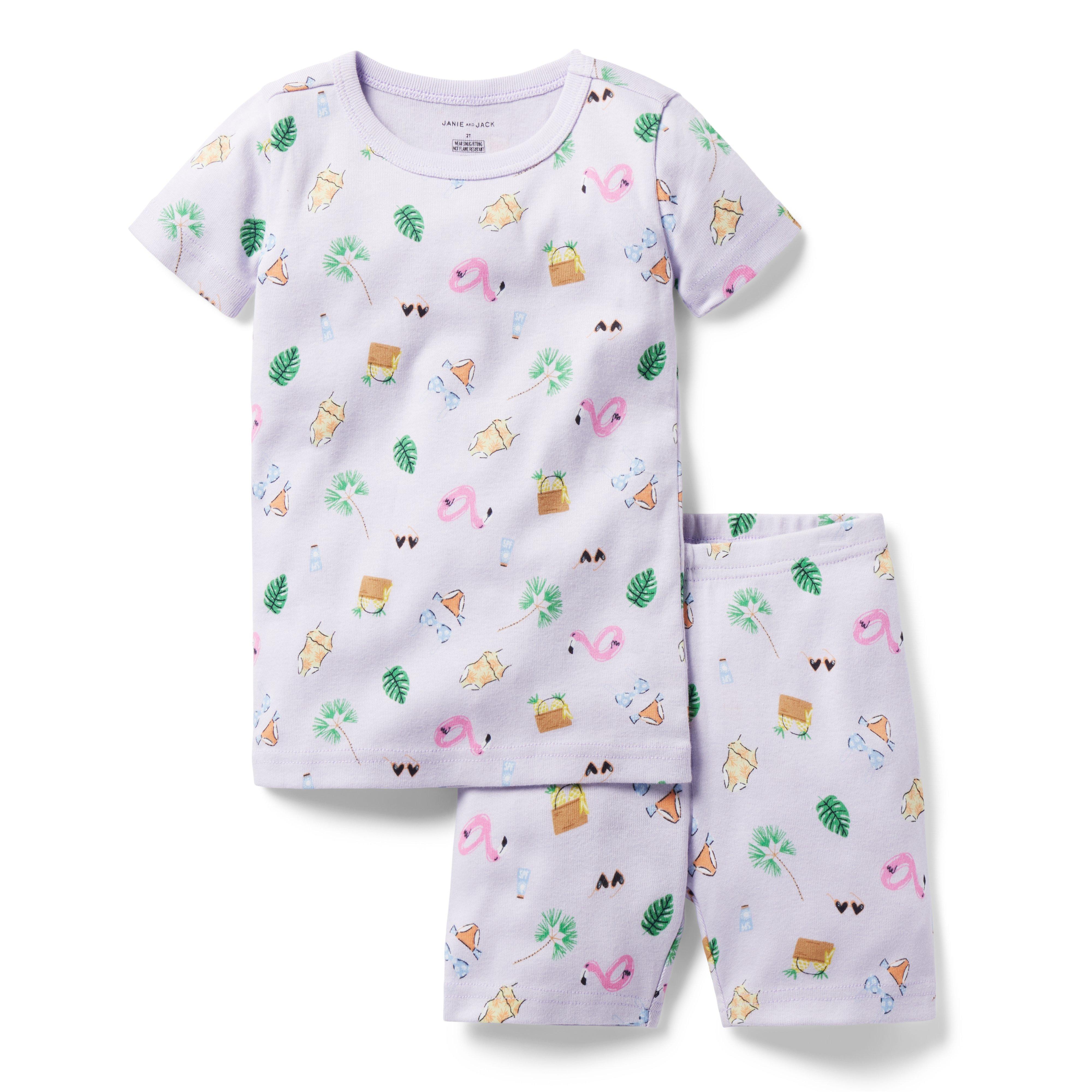 Good Night Short Pajamas in Beach Vacation image number 0