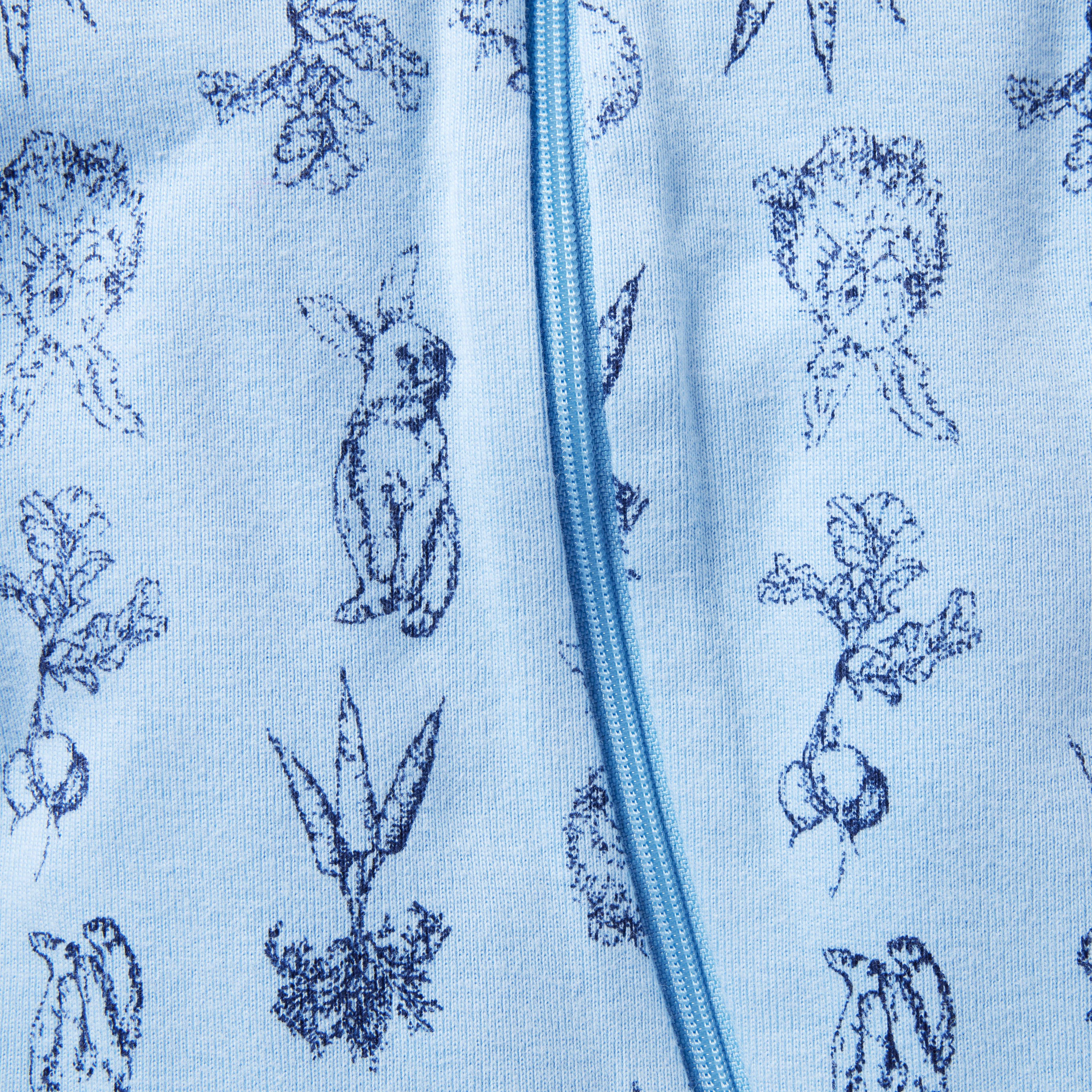 Baby Good Night Footed Pajama in Bunny Toile image number 1