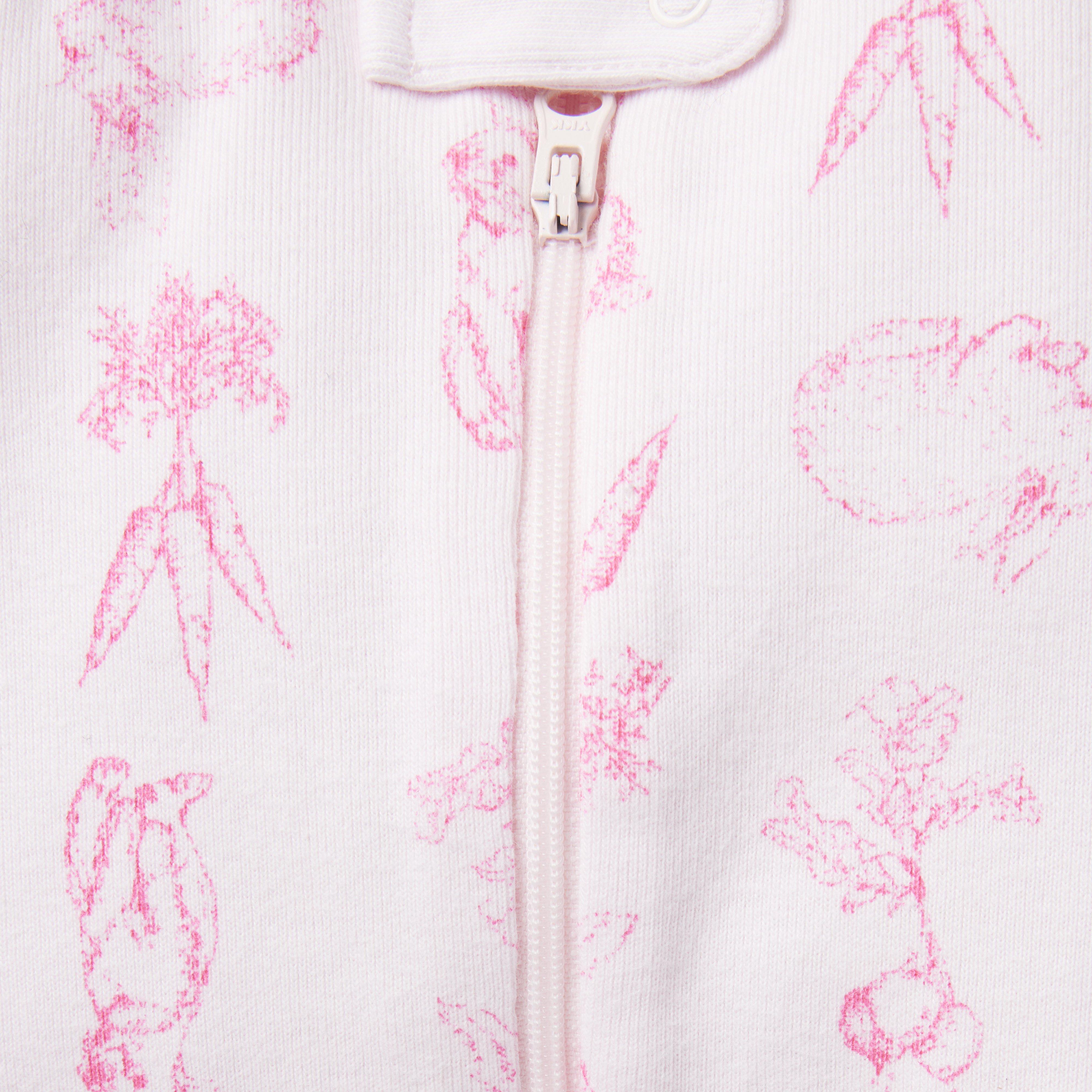 Baby Good Night Footed Pajama in Bunny Toile image number 1