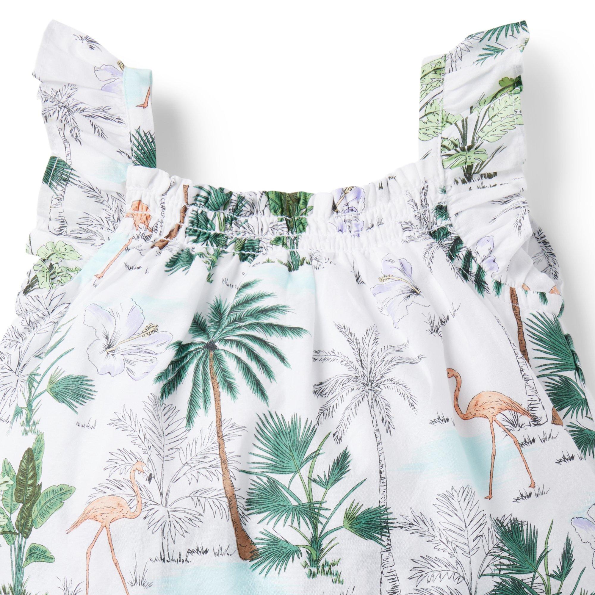 Baby Tropical Flamingo Romper image number 2
