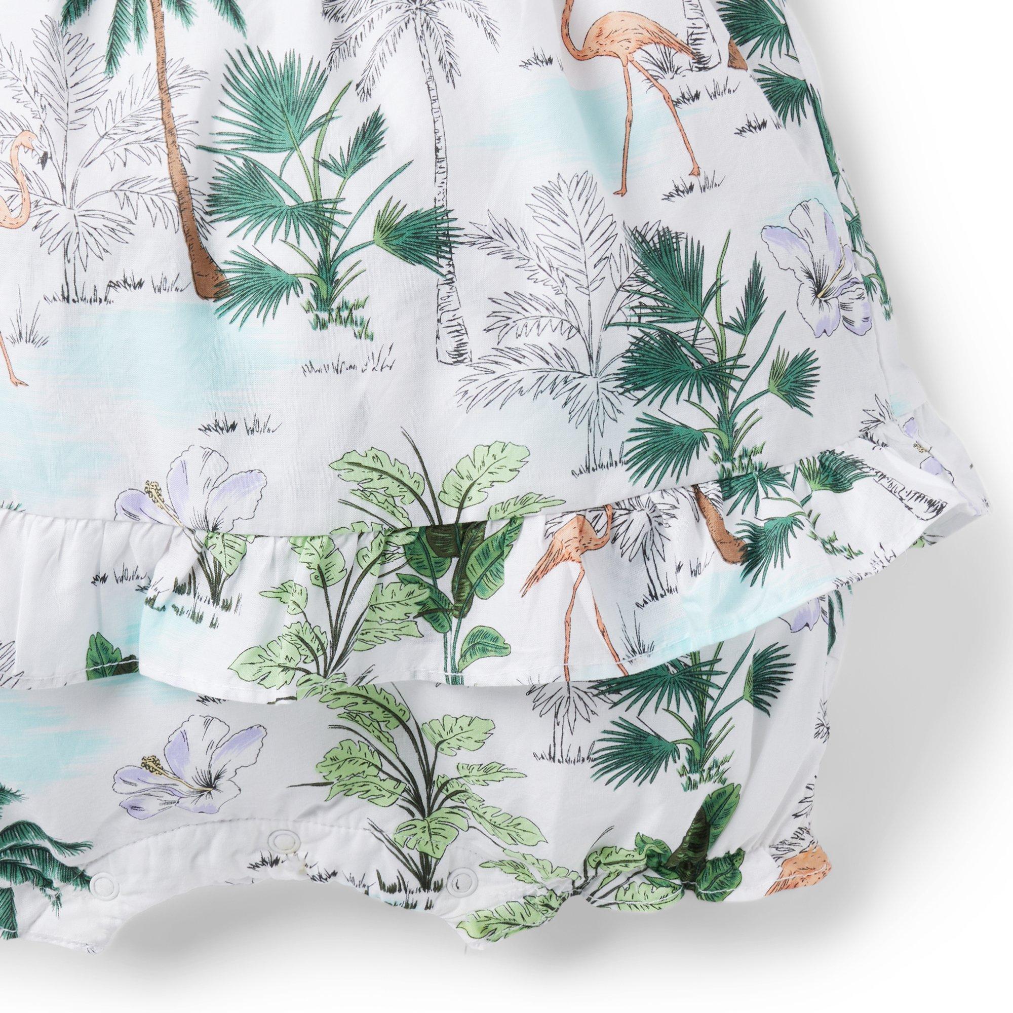 Baby Tropical Flamingo Romper image number 3