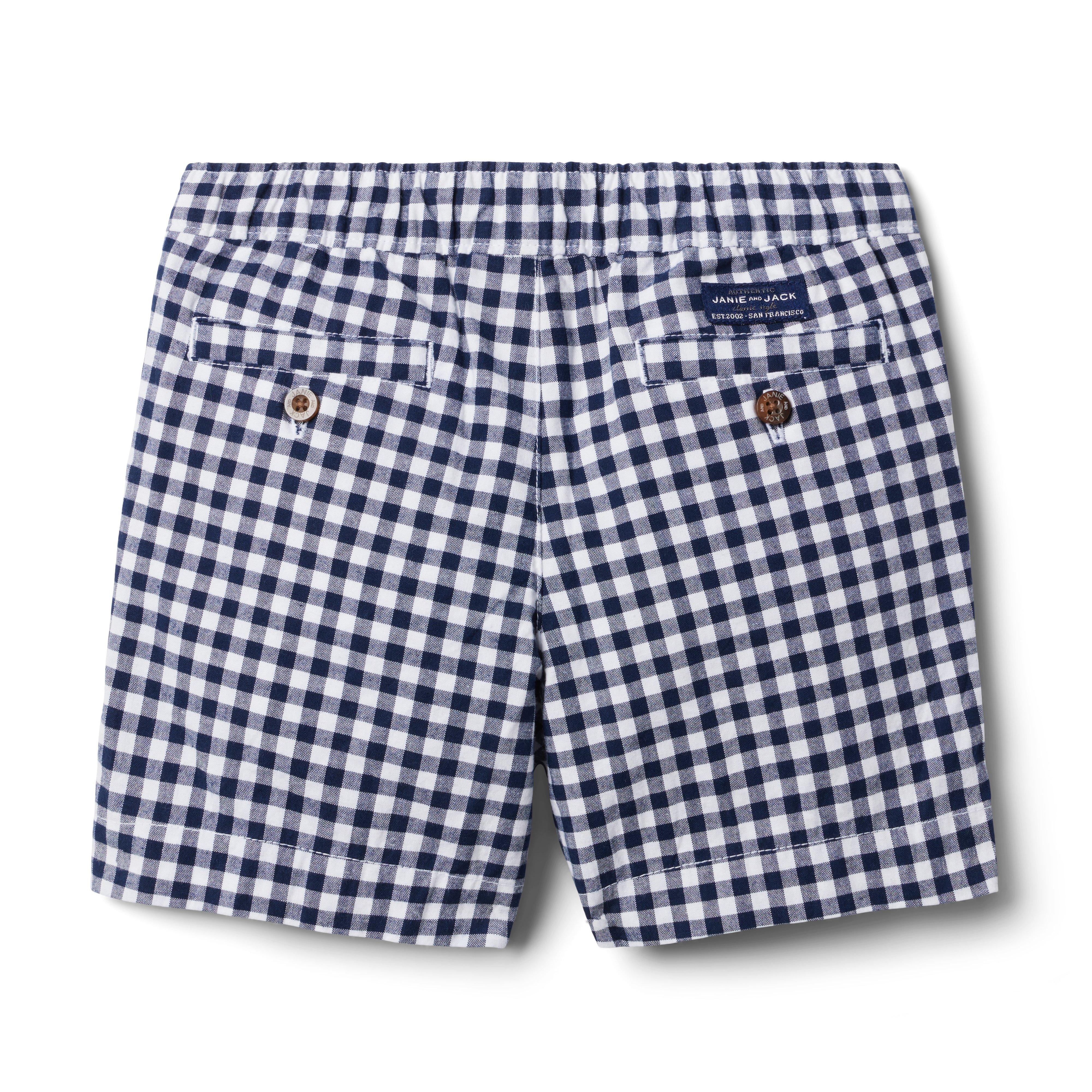 Gingham Poplin Pull-On Short image number 2