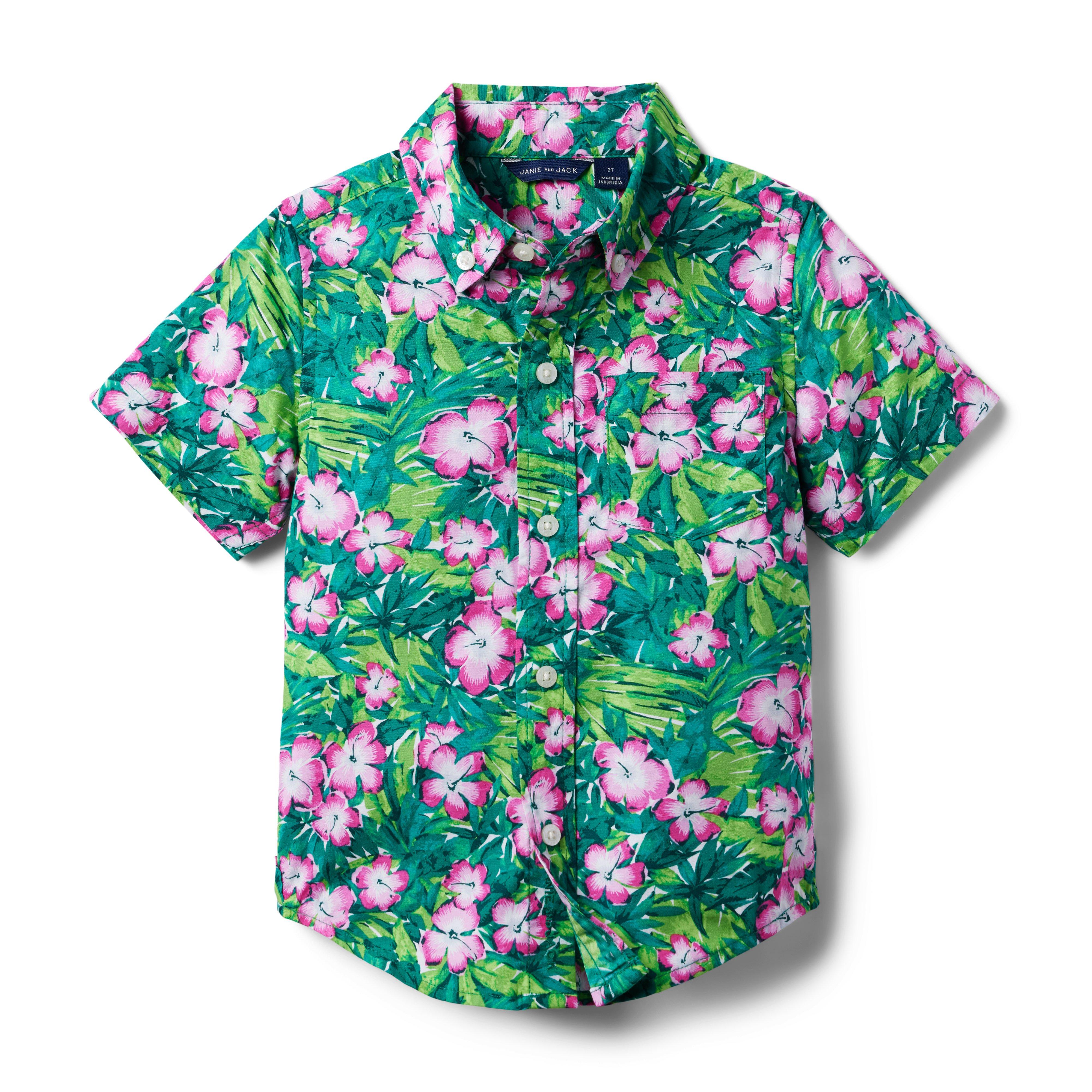 Hibiscus Poplin Shirt