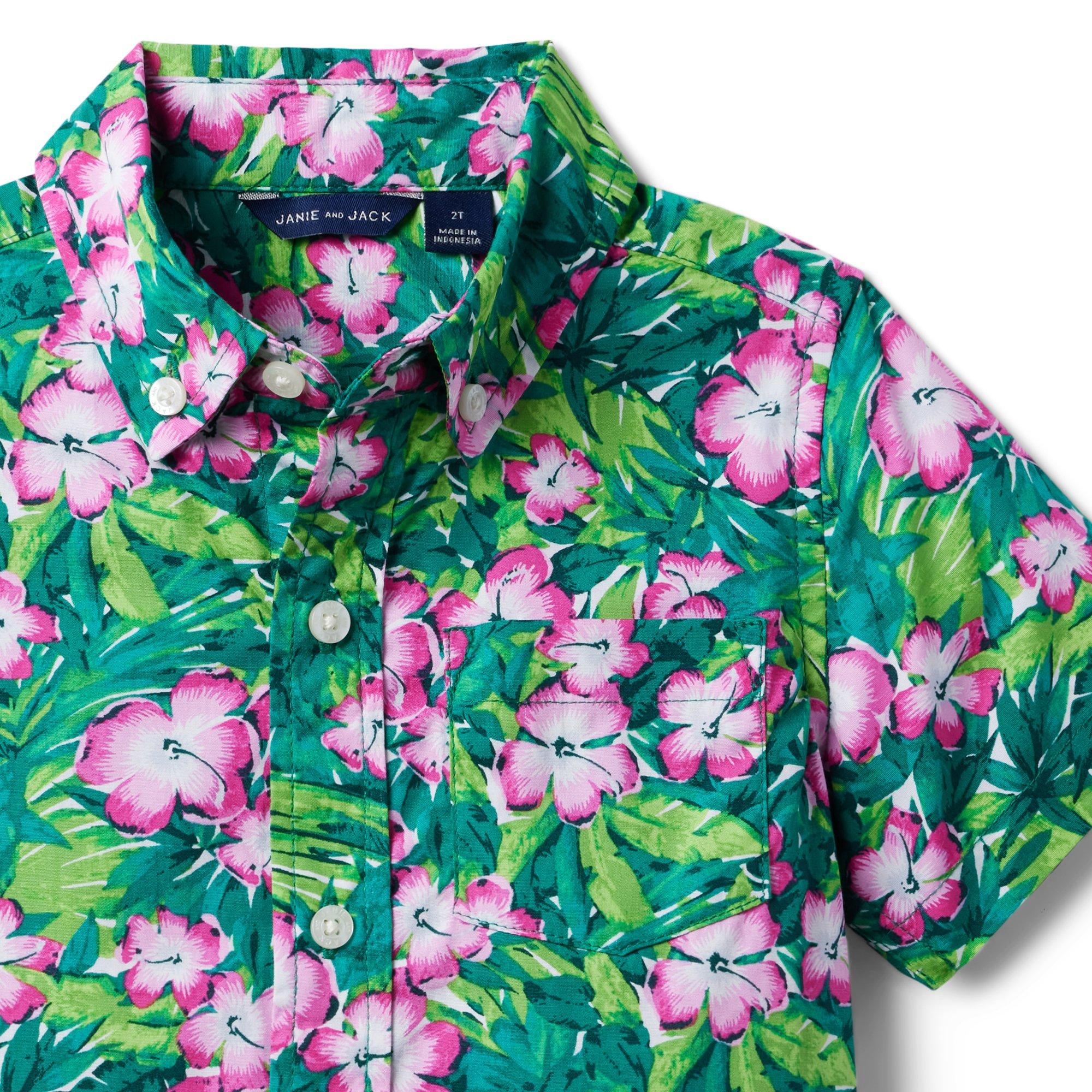 Hibiscus Poplin Shirt image number 3