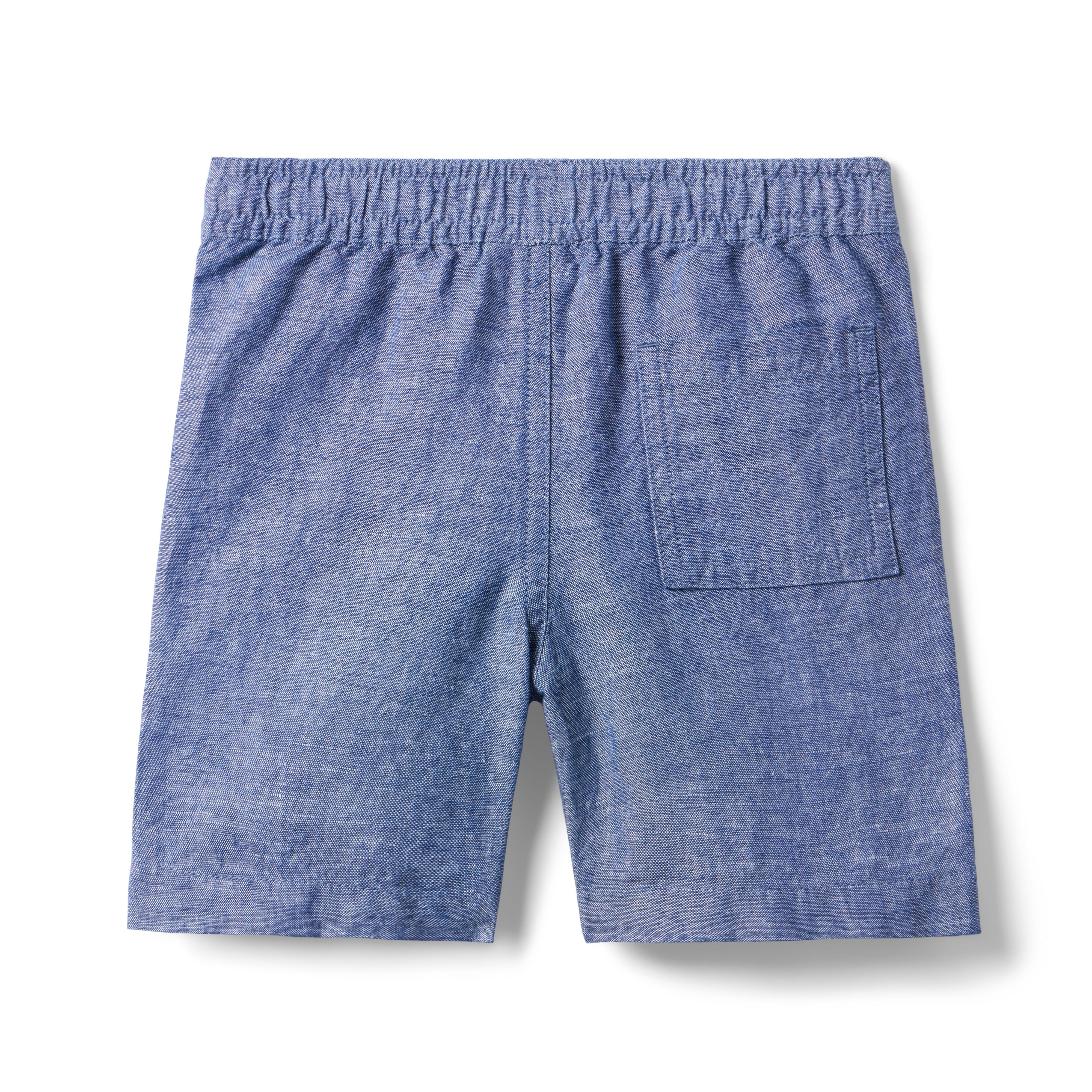 Linen-Cotton Drawstring Pull-On Short image number 1