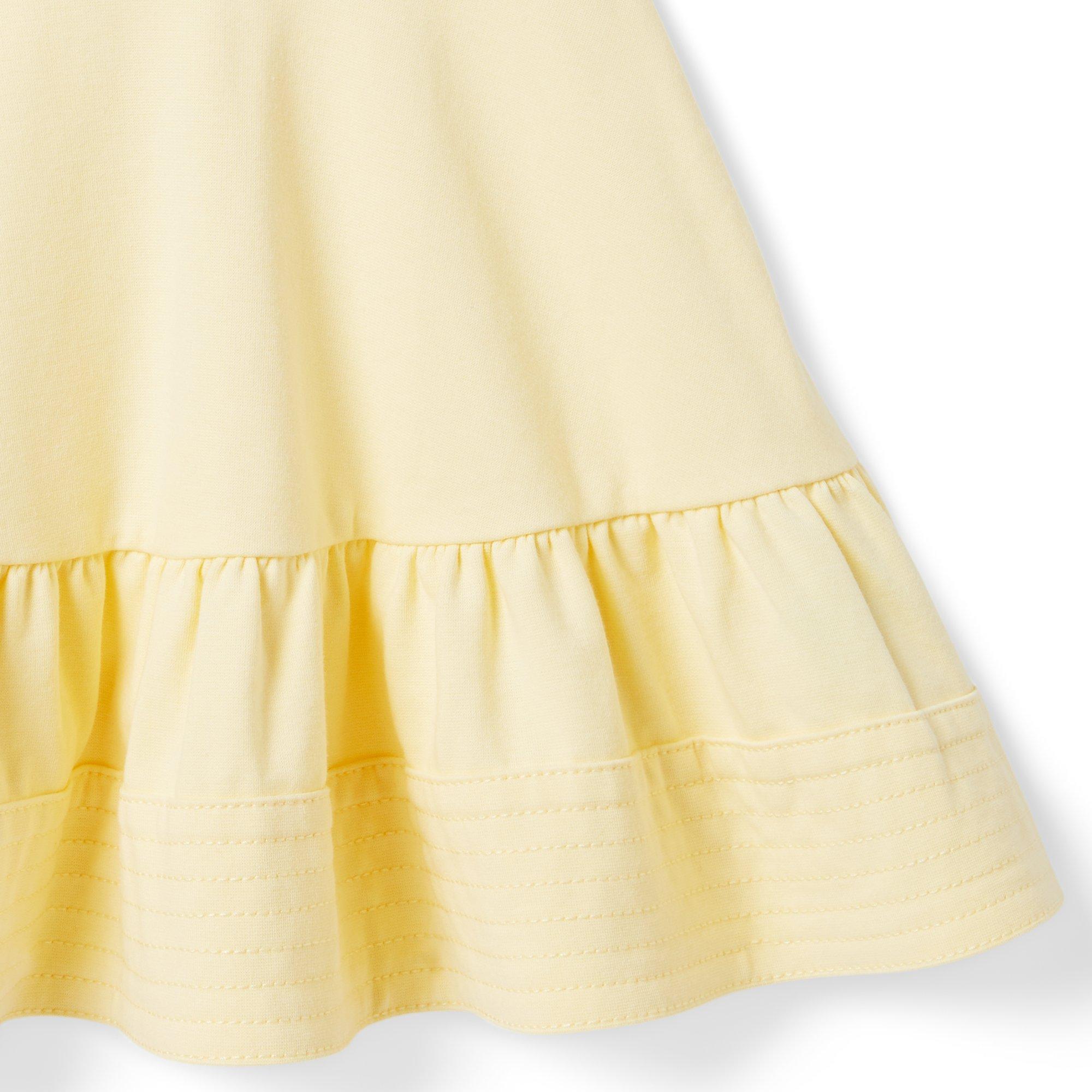 Eyelet Ruffle Ponte Dress image number 7