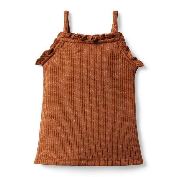 Janie and Jack Metallic Ribbed Sweater Top