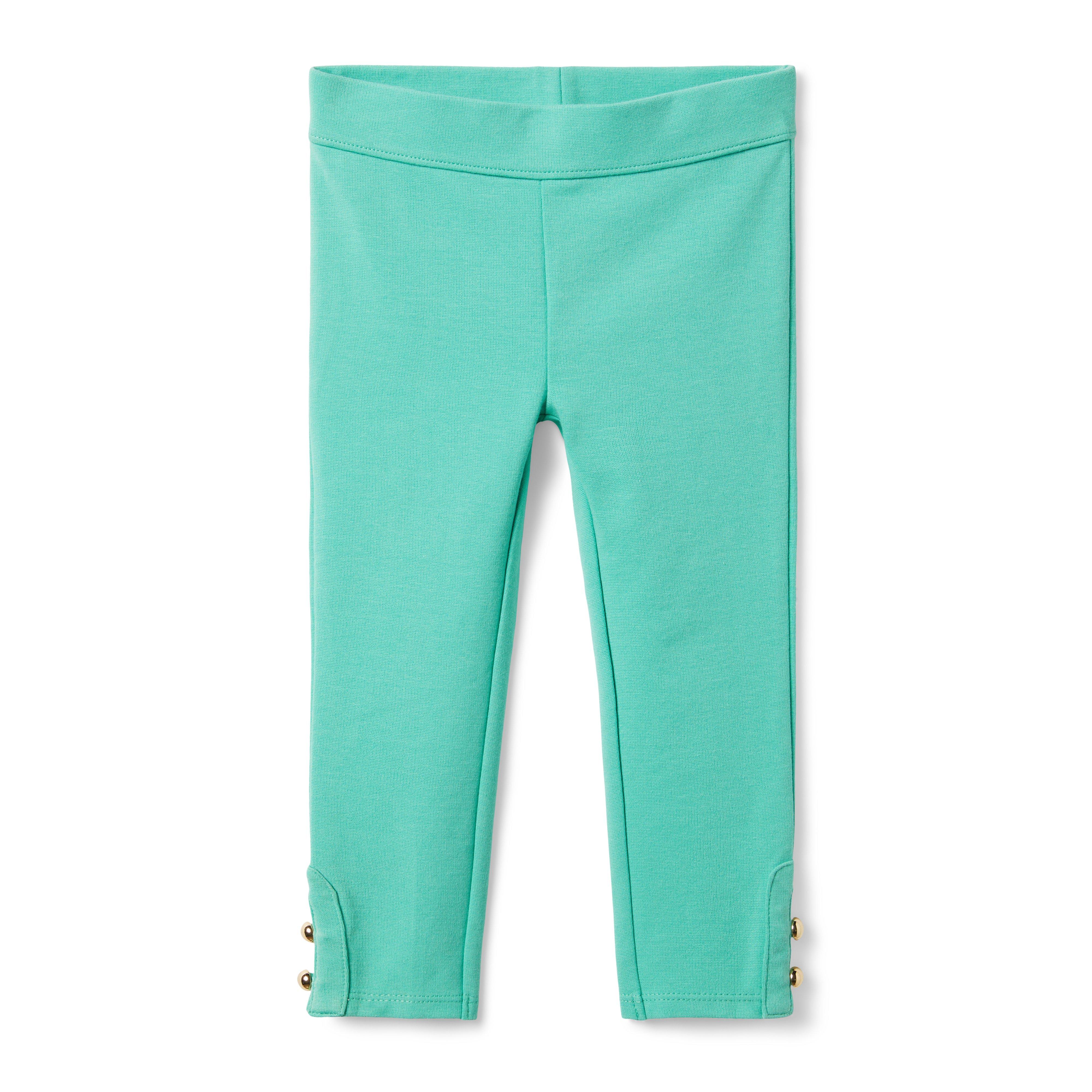 Janie And Jack Leggings Fille Rose Tout Doux, Taille 10 Avec Revers - Très Bon état