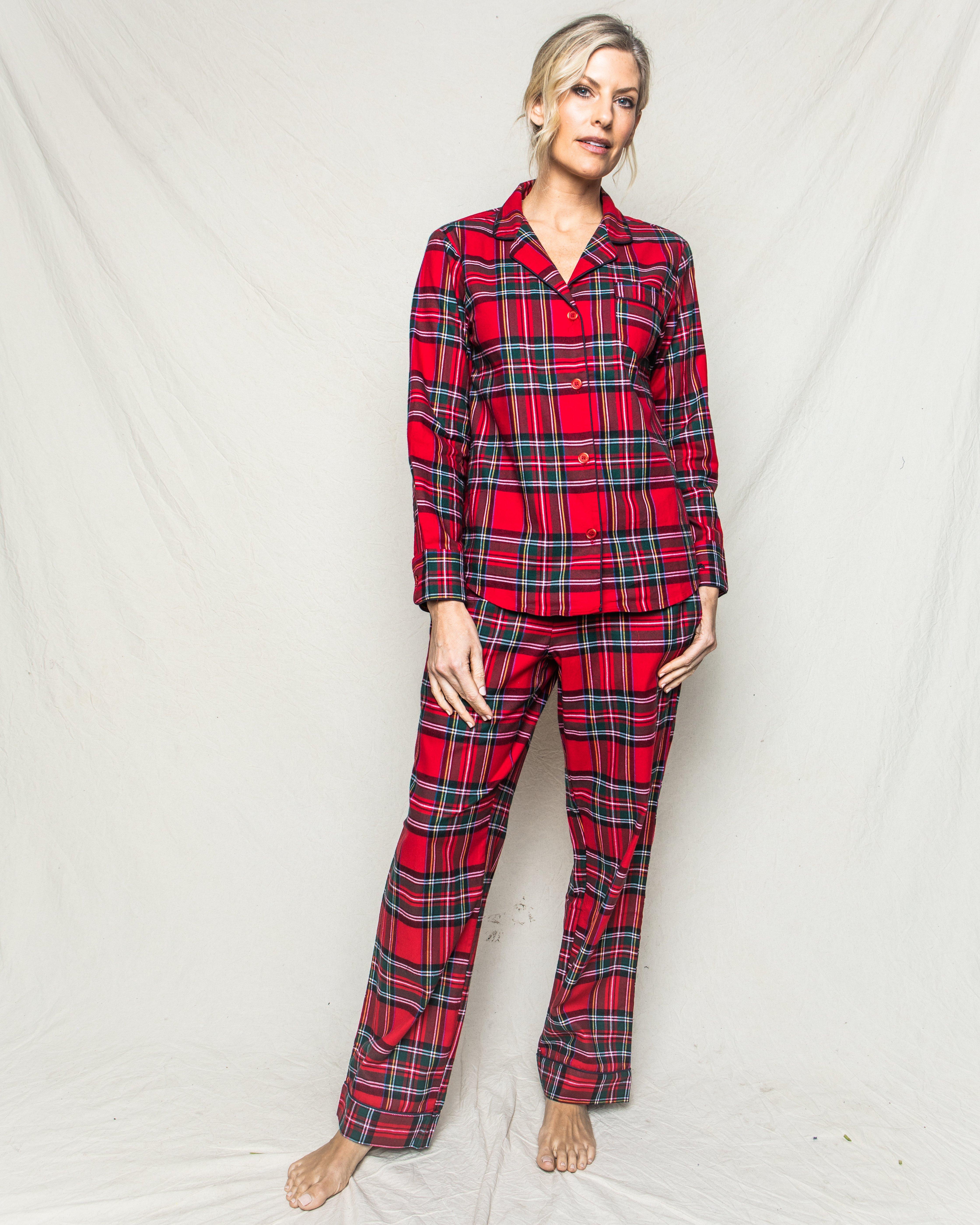 Petite Plume Women's Imperial Tartan Pajama Set image number 3