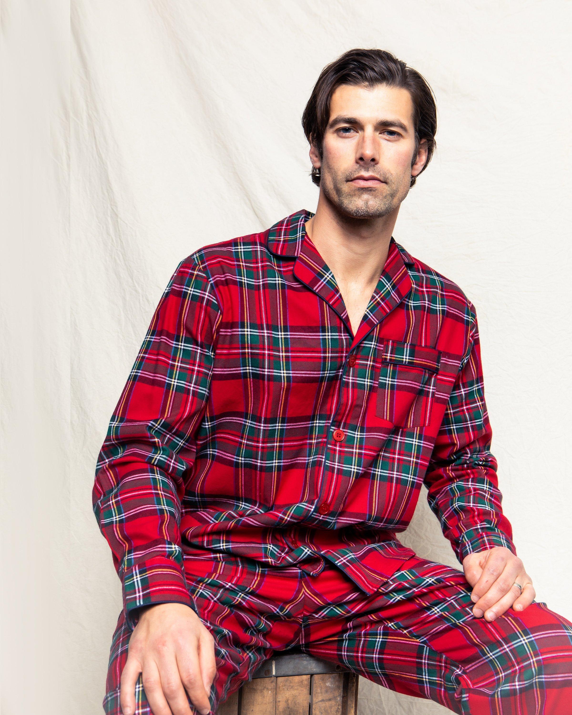 Petite Plume Men's Imperial Tartan Pajama Set image number 3