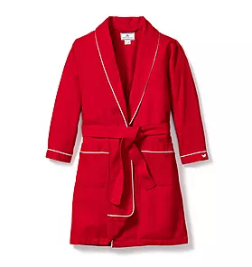 Petite Plume Red Flannel Robe