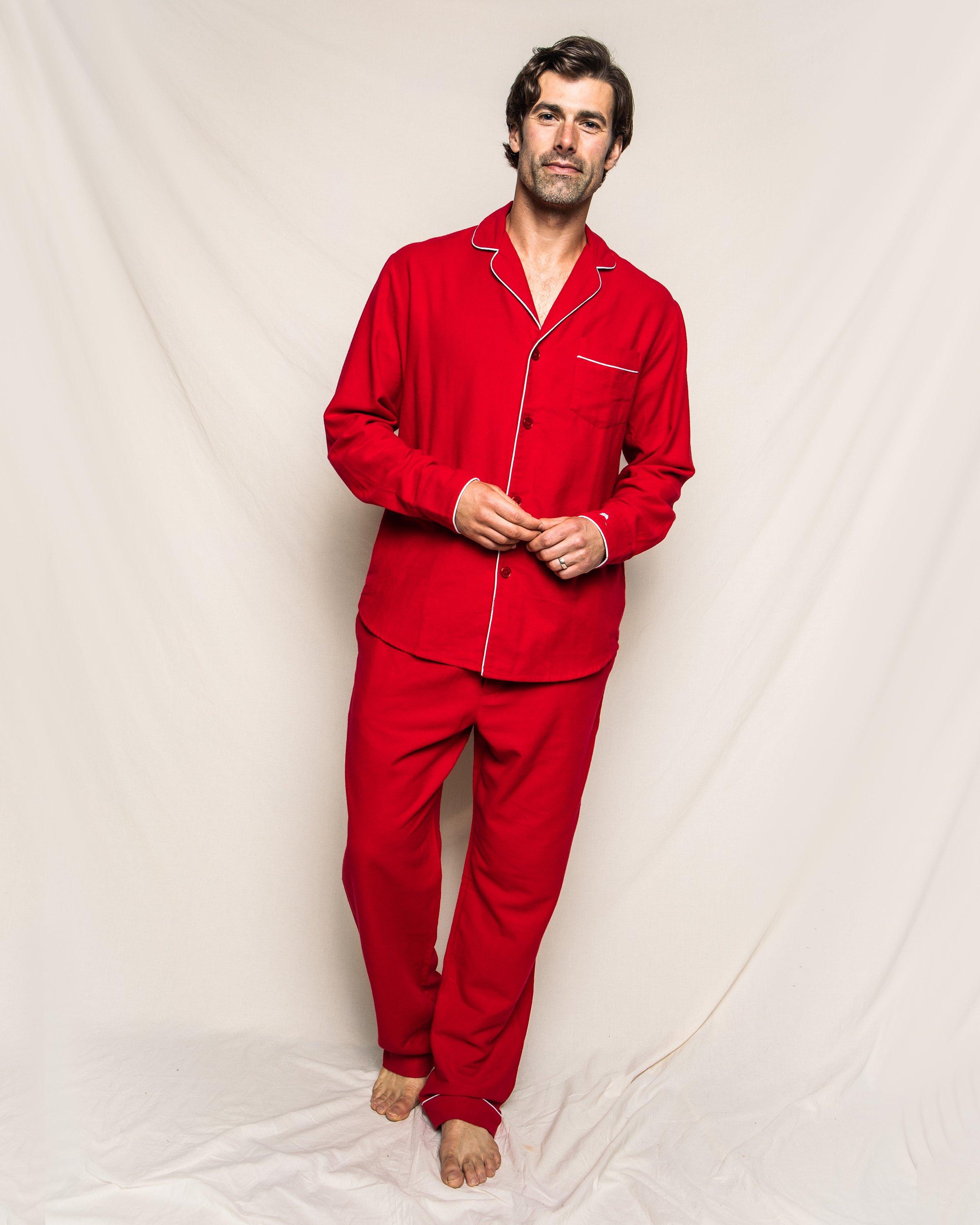 Petite Plume Men's Flannel Pajama Set image number 3