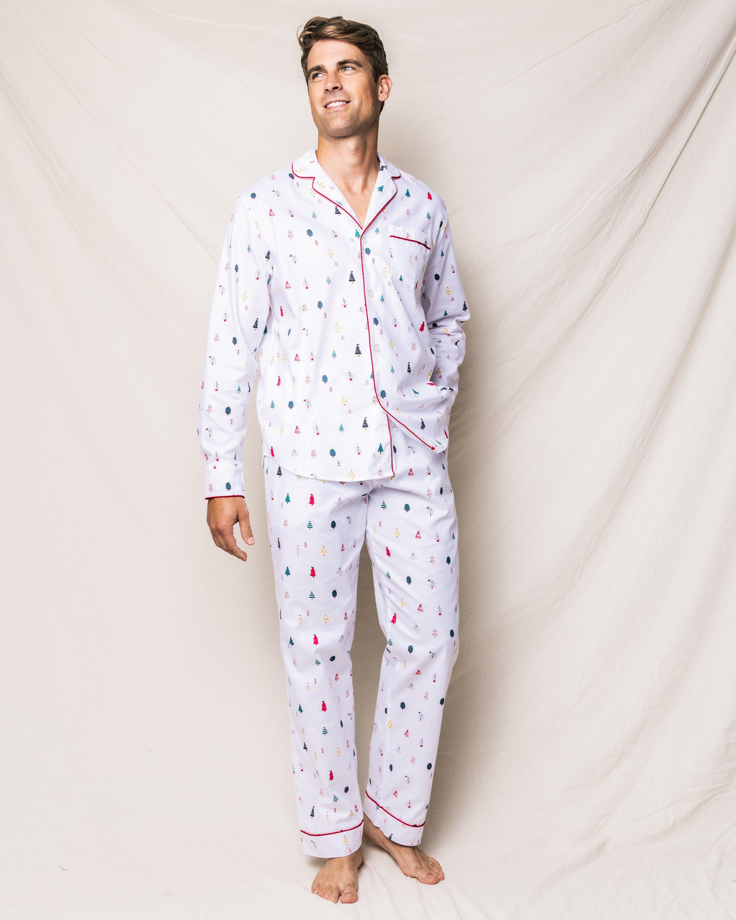 Petite Plume Men's Merry Trees Pajama Set image number 4