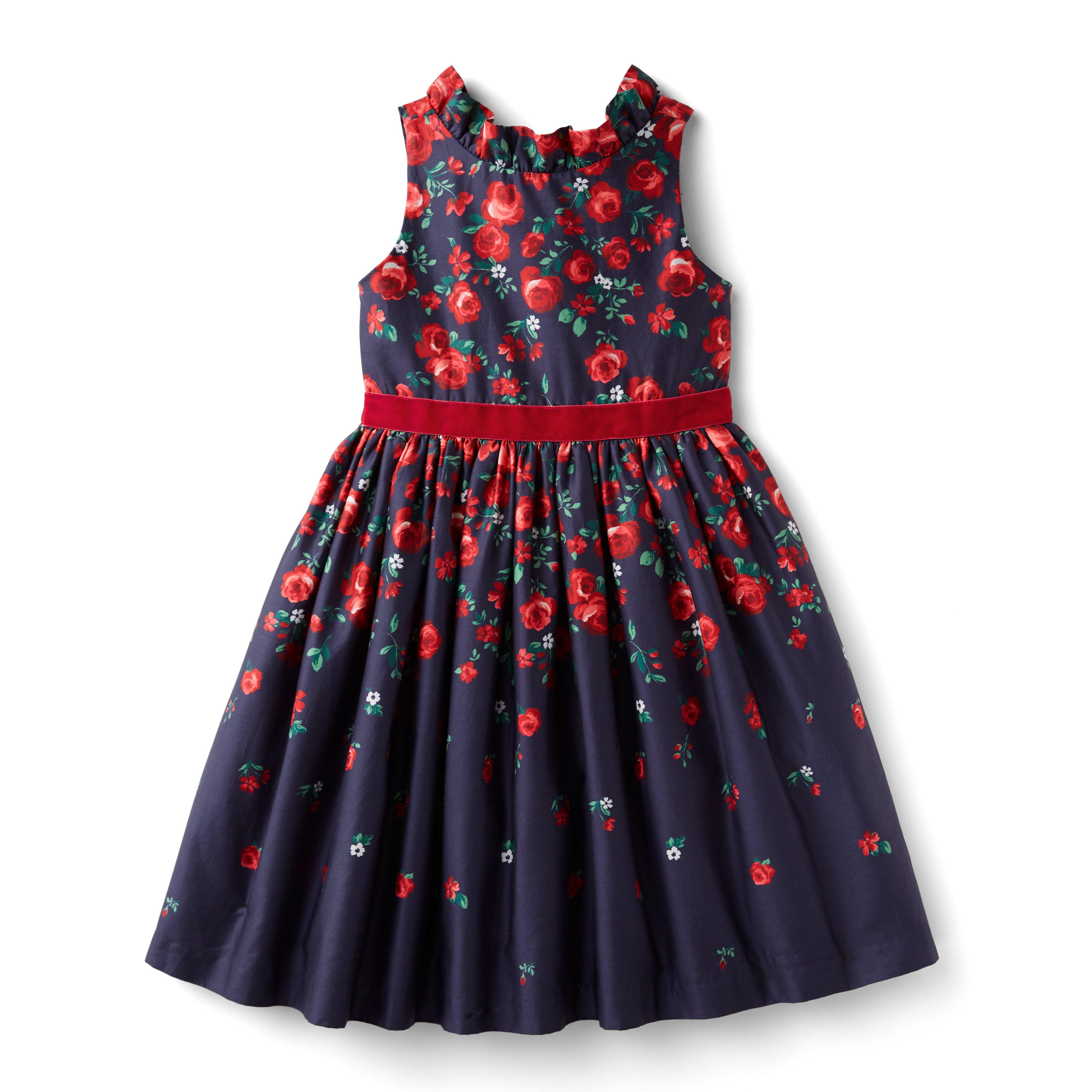 American Girl® x Janie And Jack Wrapped in Roses Dress For Dolls image number 2