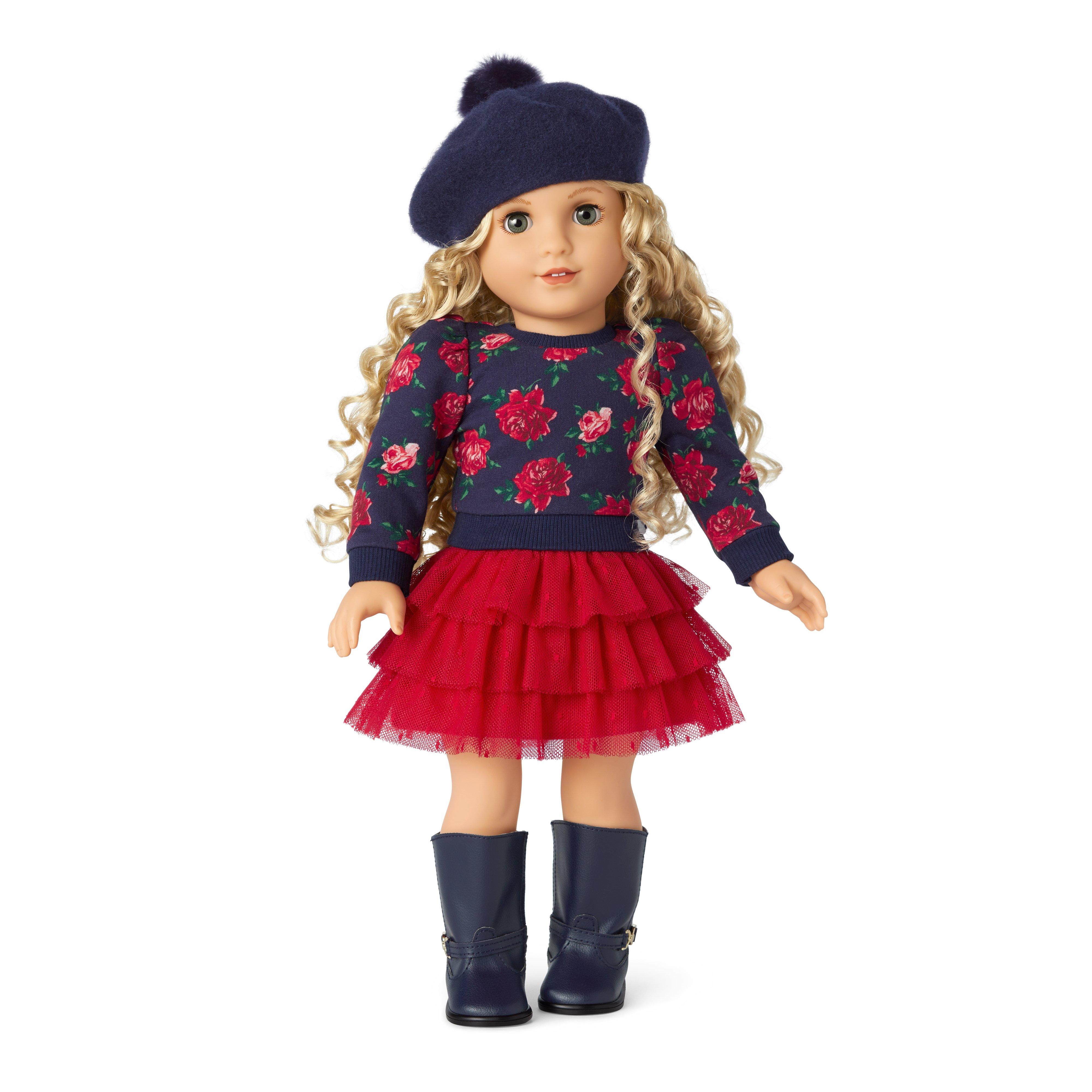 American Girl® x Janie And Jack Wrapped in Roses Top For Dolls image number 2