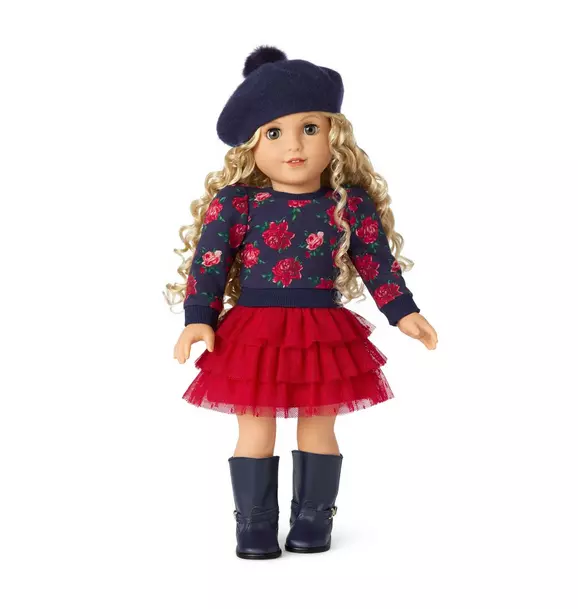 American Girl® x Janie And Jack Wrapped in Roses Top For Dolls image number 2