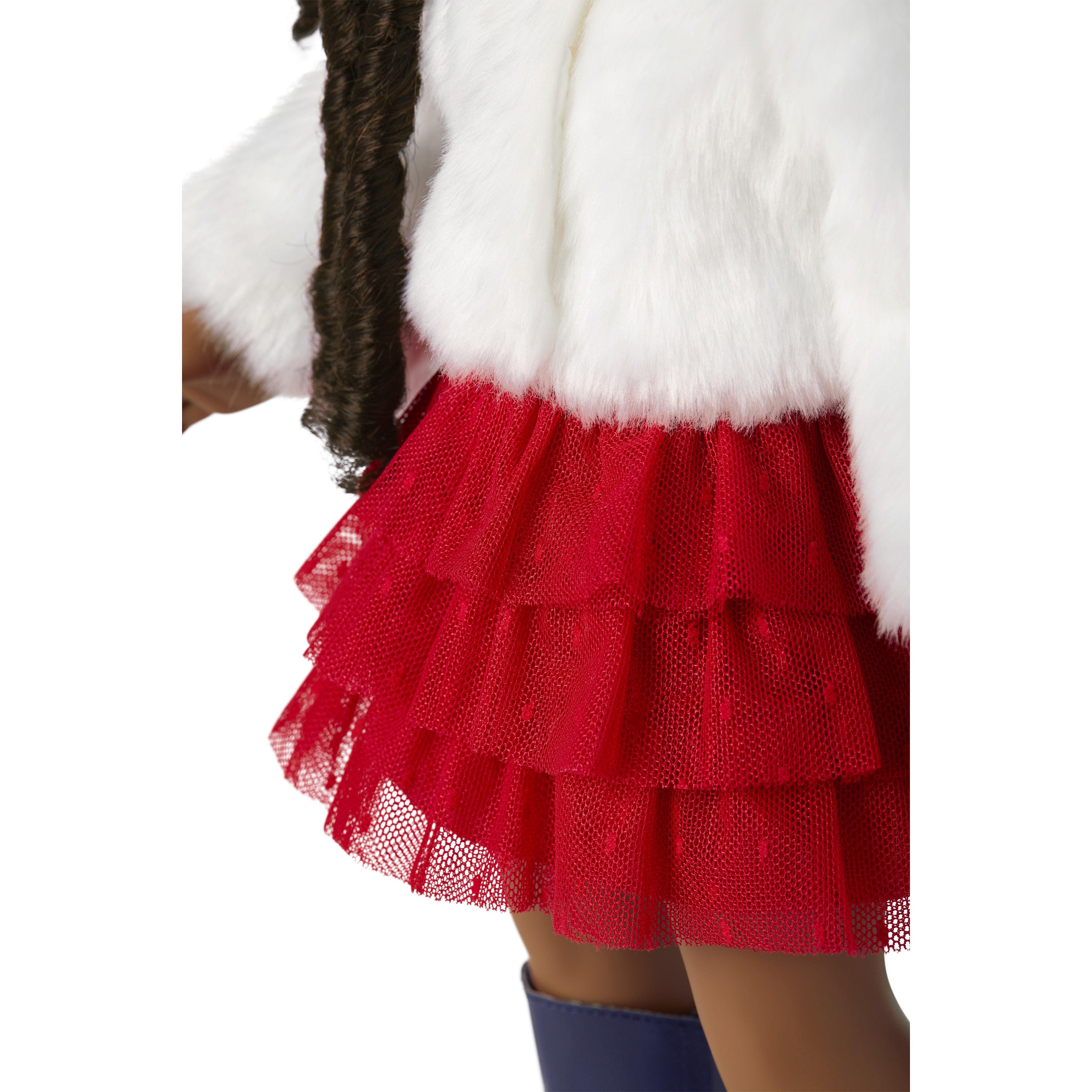 American Girl® x Janie And Jack Rose Red Tulle Skirt For Dolls image number 1