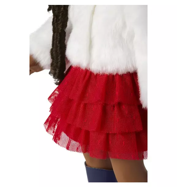 American Girl® x Janie And Jack Rose Red Tulle Skirt For Dolls image number 1