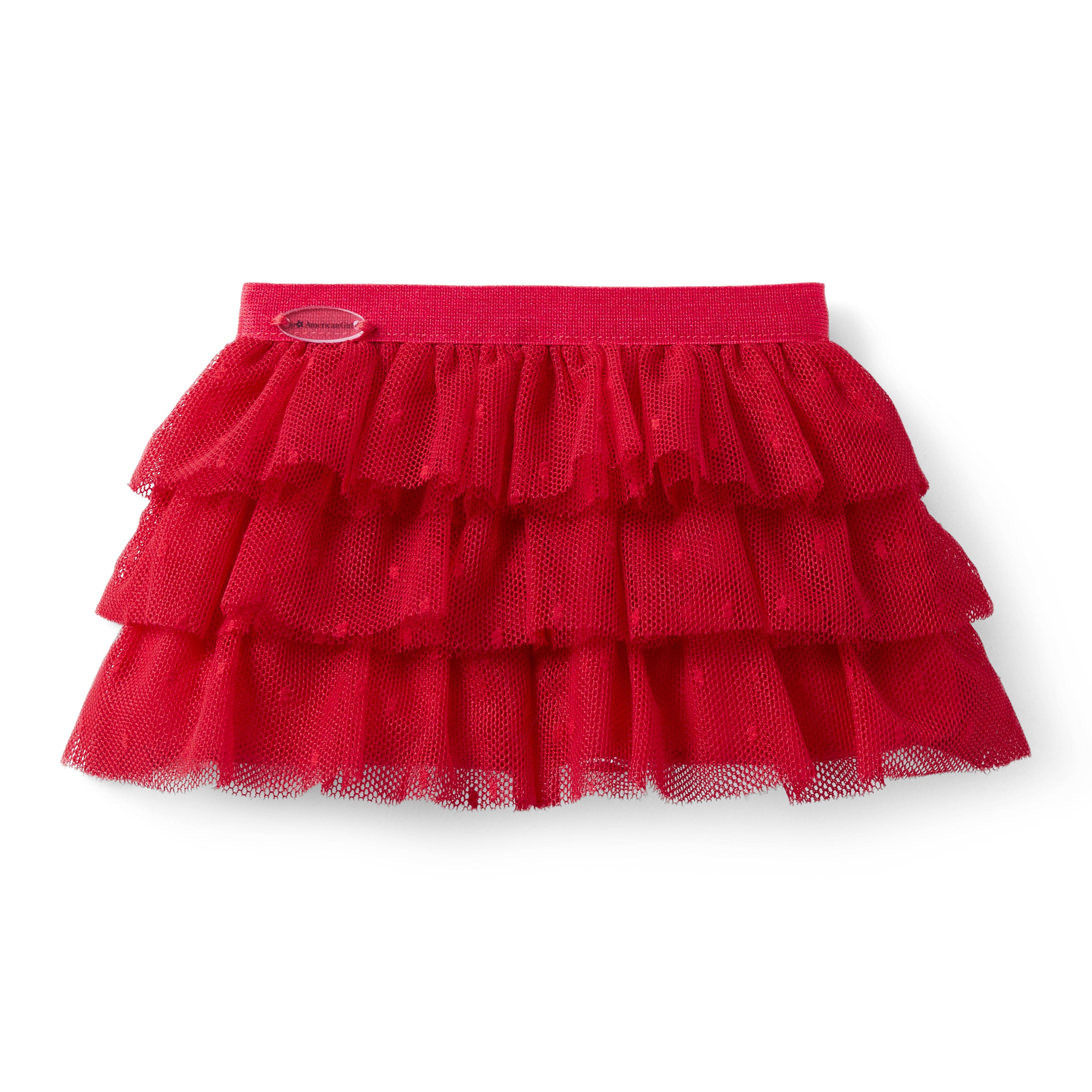 American Girl® x Janie And Jack Rose Red Tulle Skirt For Dolls