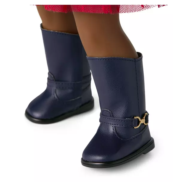 American Girl® x Janie and Jack Midnight Riding Boots For Dolls image number 1